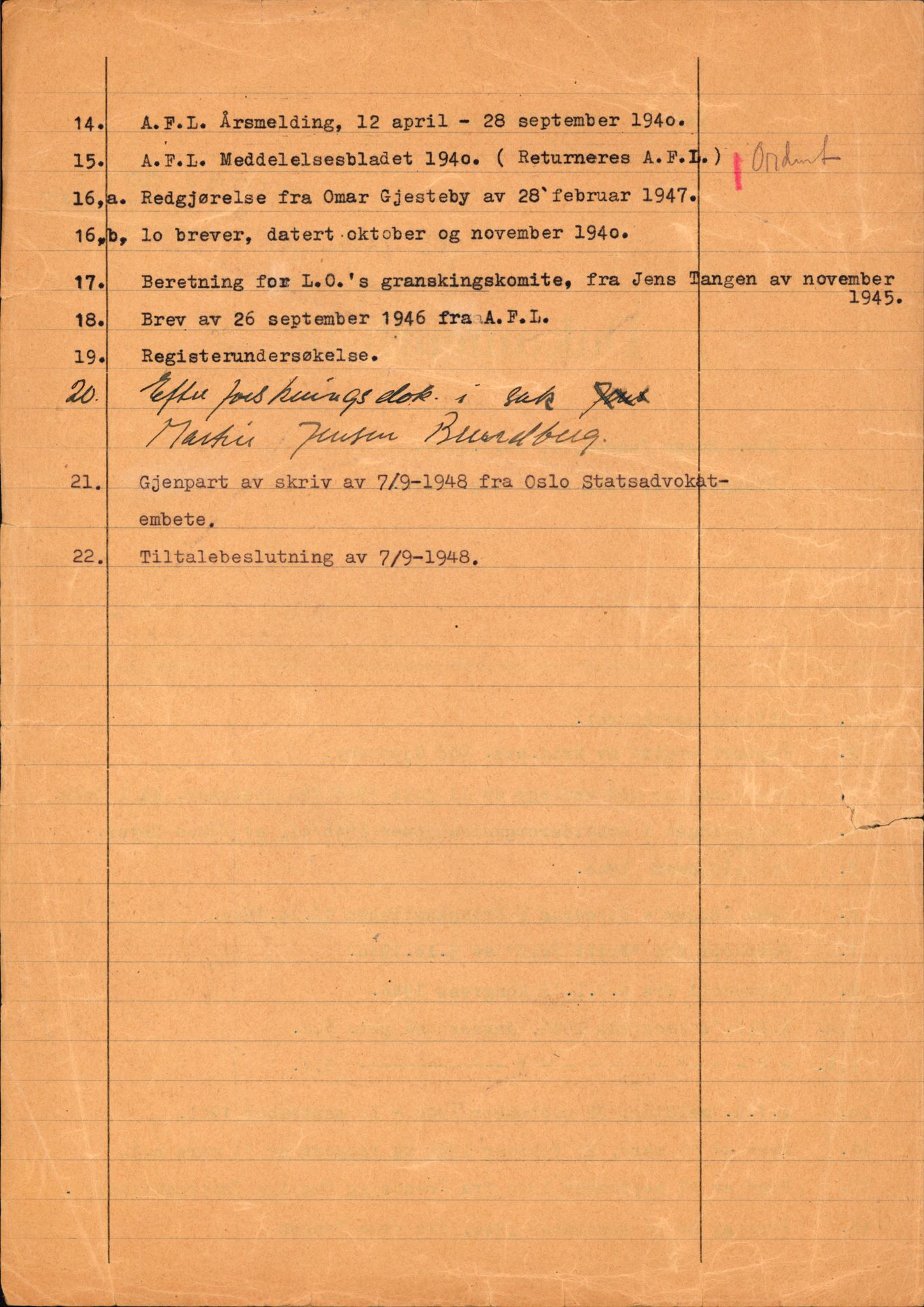 Landssvikarkivet, Oslo politikammer, AV/RA-S-3138-01/D/Da/L1026/0002: Dommer, dnr. 4168 - 4170 / Dnr. 4169, 1945-1948, p. 3