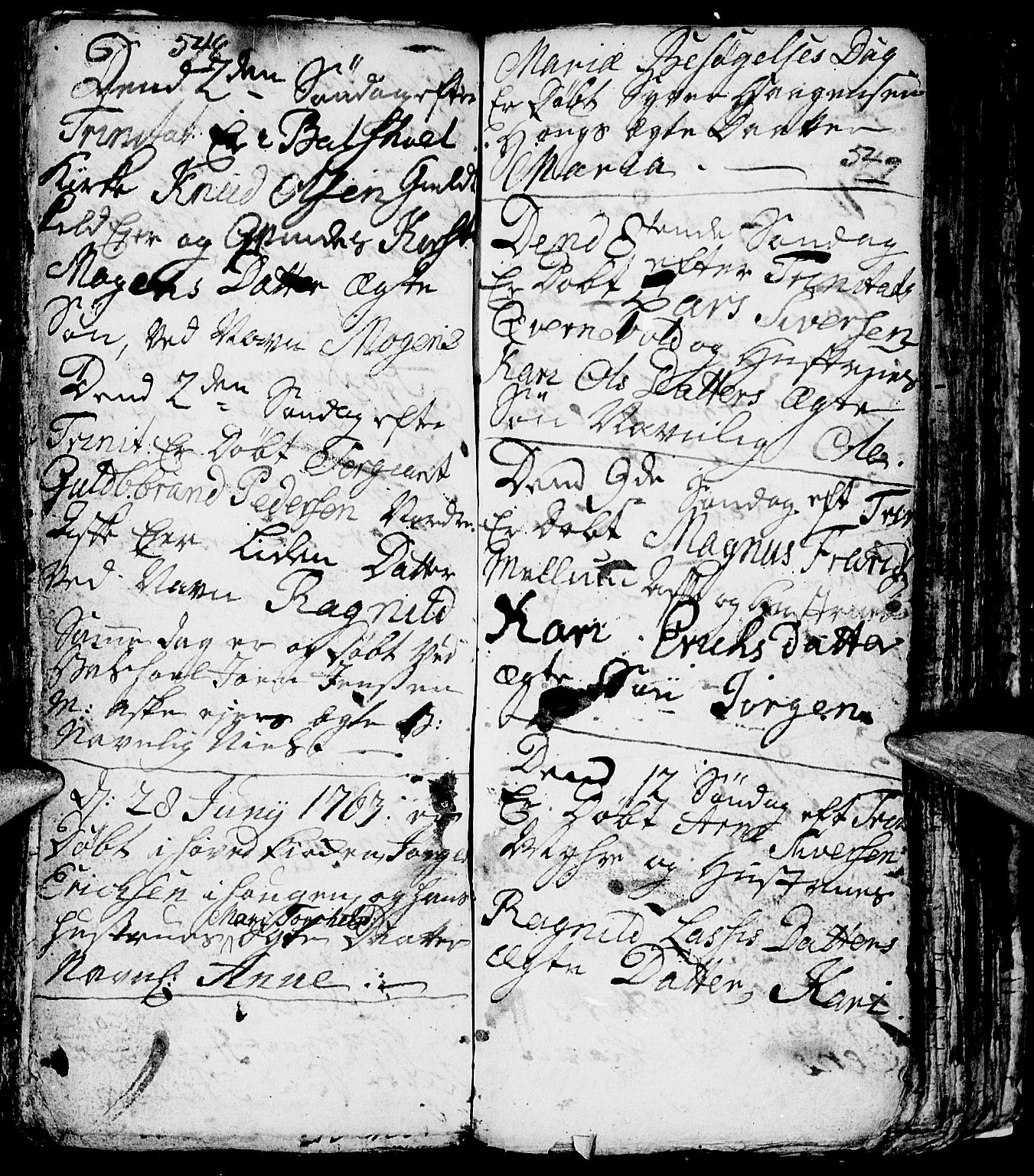 Nes prestekontor, Hedmark, AV/SAH-PREST-020/L/La/L0001: Parish register (copy) no. 1, 1663-1784, p. 548-549