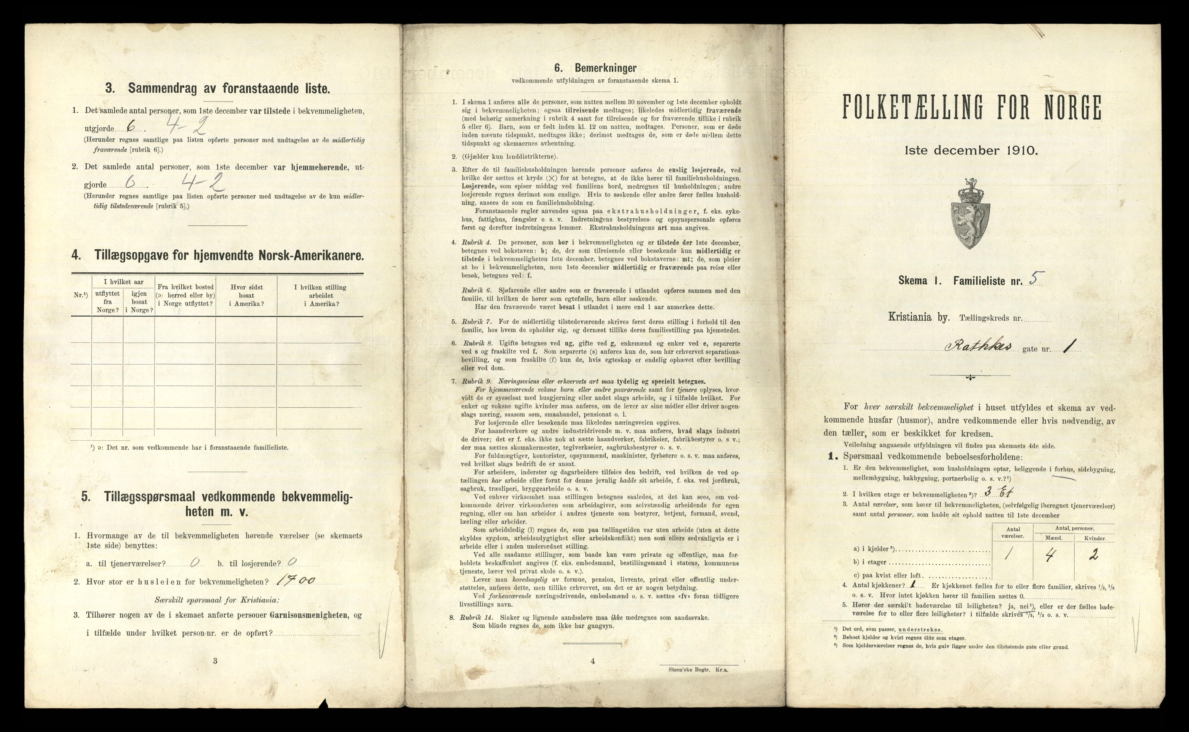 RA, 1910 census for Kristiania, 1910, p. 79099