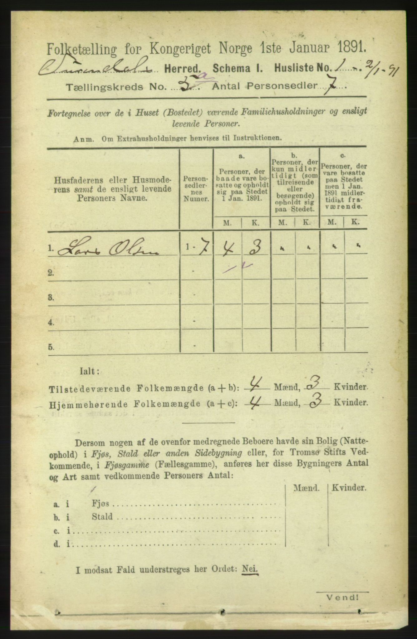 RA, 1891 census for 1566 Surnadal, 1891, p. 1384