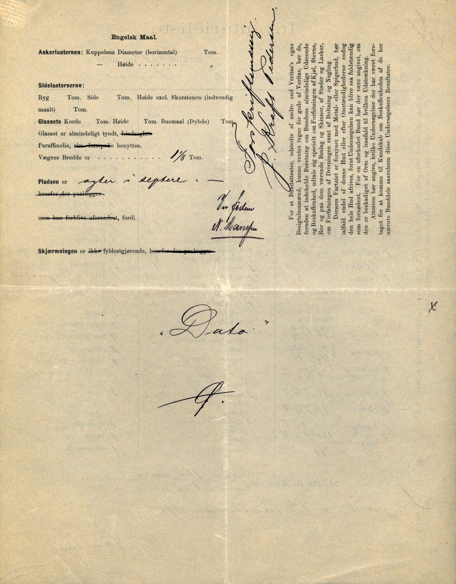 Pa 63 - Østlandske skibsassuranceforening, VEMU/A-1079/G/Ga/L0030/0002: Havaridokumenter / To venner, Emil, Empress, Enterprise, Dacapo, Dato, 1893, p. 104