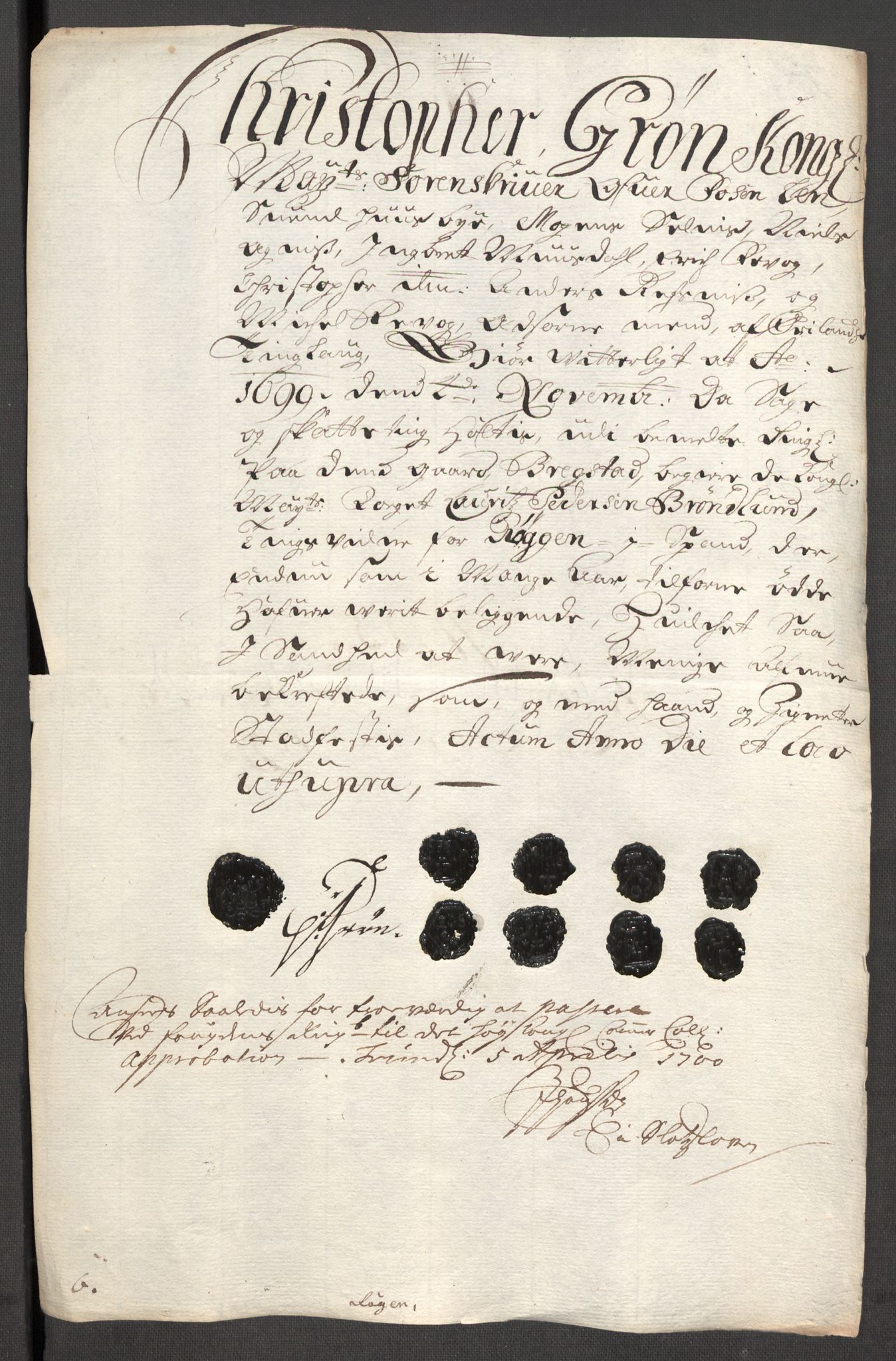 Rentekammeret inntil 1814, Reviderte regnskaper, Fogderegnskap, RA/EA-4092/R57/L3853: Fogderegnskap Fosen, 1698-1699, p. 367