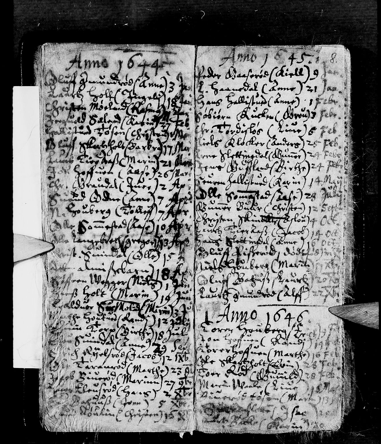 Andebu kirkebøker, AV/SAKO-A-336/F/Fa/L0001: Parish register (official) no. 1 /1, 1623-1738, p. 8