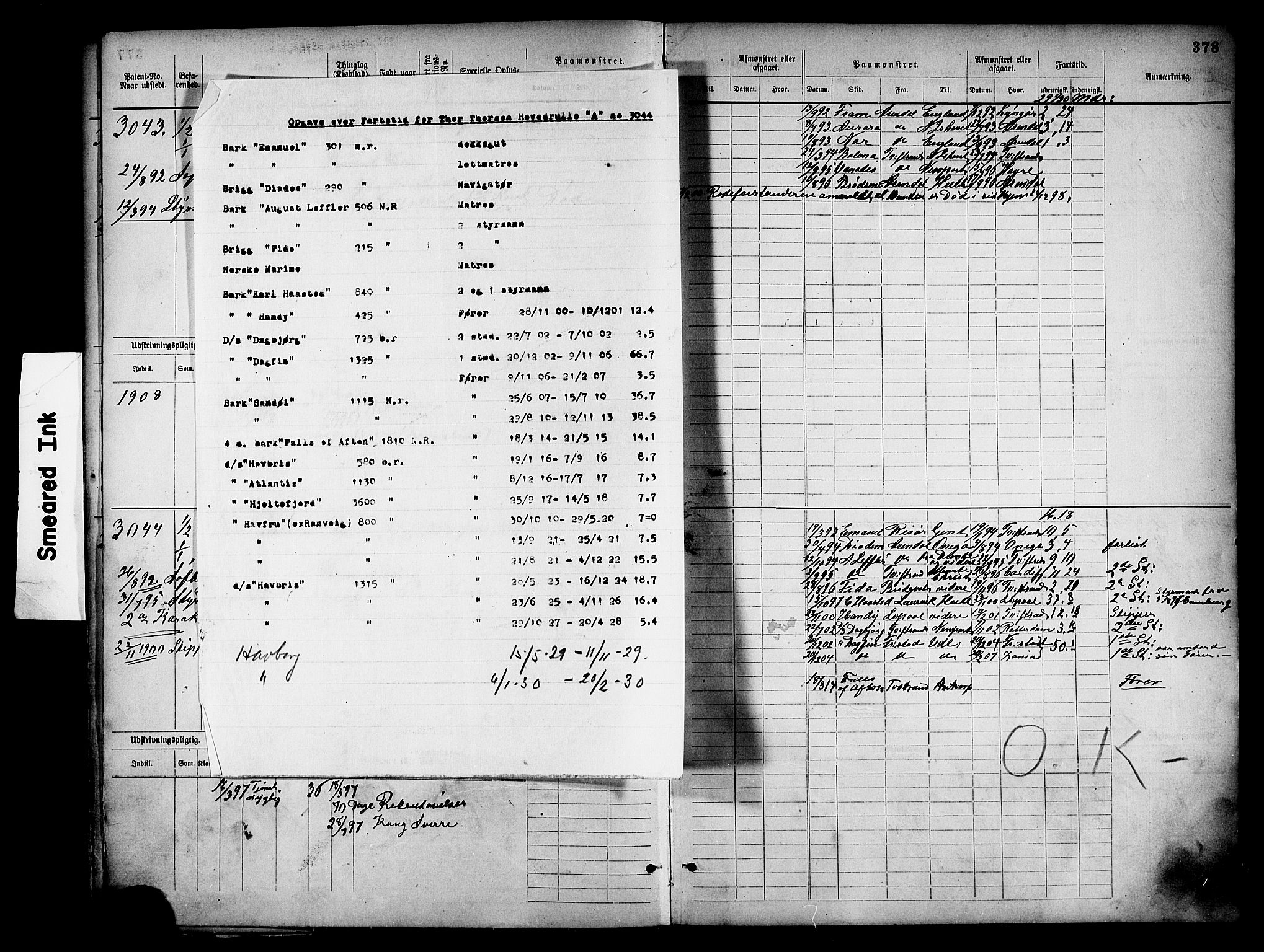 Tvedestrand mønstringskrets, SAK/2031-0011/F/Fb/L0018: Hovedrulle nr 2289-3056, U-34, 1882-1892, p. 391