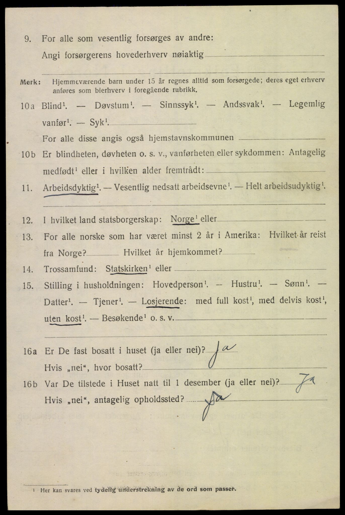 SAK, 1920 census for Mandal, 1920, p. 8250