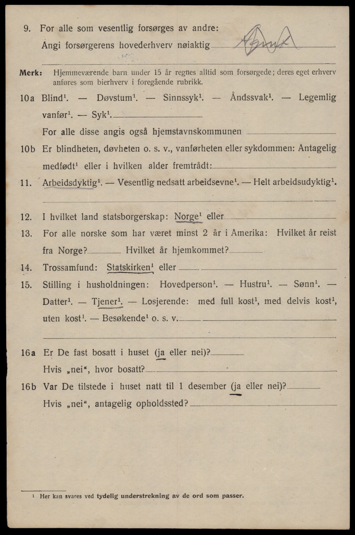 SAT, 1920 census for Trondheim, 1920, p. 47763