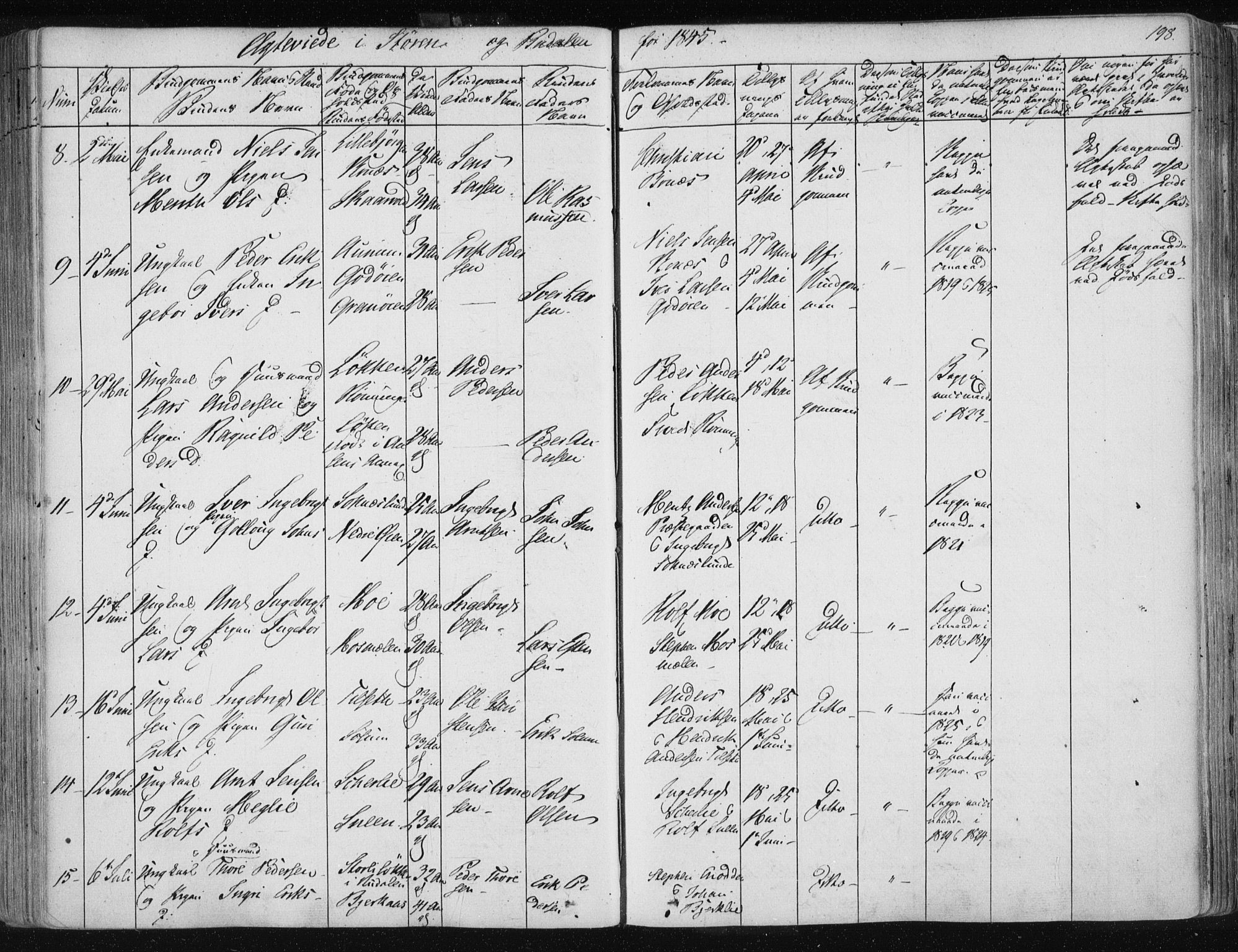 Ministerialprotokoller, klokkerbøker og fødselsregistre - Sør-Trøndelag, SAT/A-1456/687/L0997: Parish register (official) no. 687A05 /1, 1843-1848, p. 198