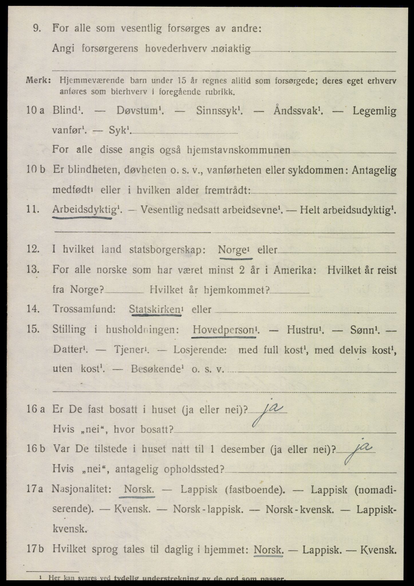 SAT, 1920 census for Meråker, 1920, p. 4035