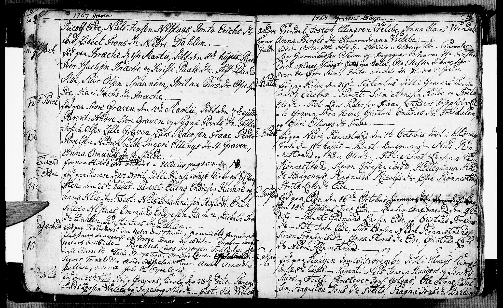 Ulvik sokneprestembete, SAB/A-78801/H/Haa: Parish register (official) no. A 7, 1761-1792, p. 18-19