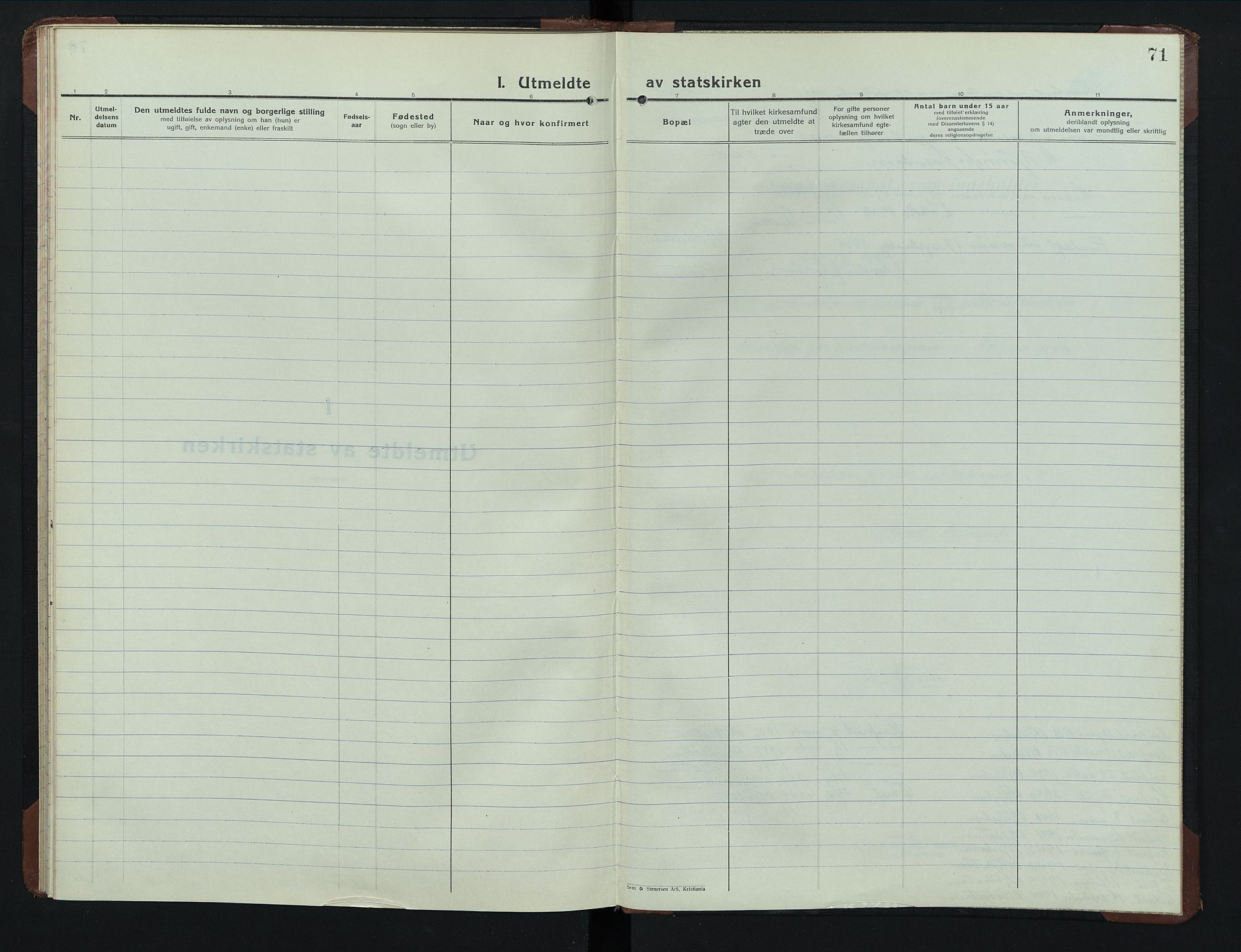 Sollia prestekontor, AV/SAH-PREST-050/H/Ha/Hab/L0003: Parish register (copy) no. 3, 1914-1949, p. 71