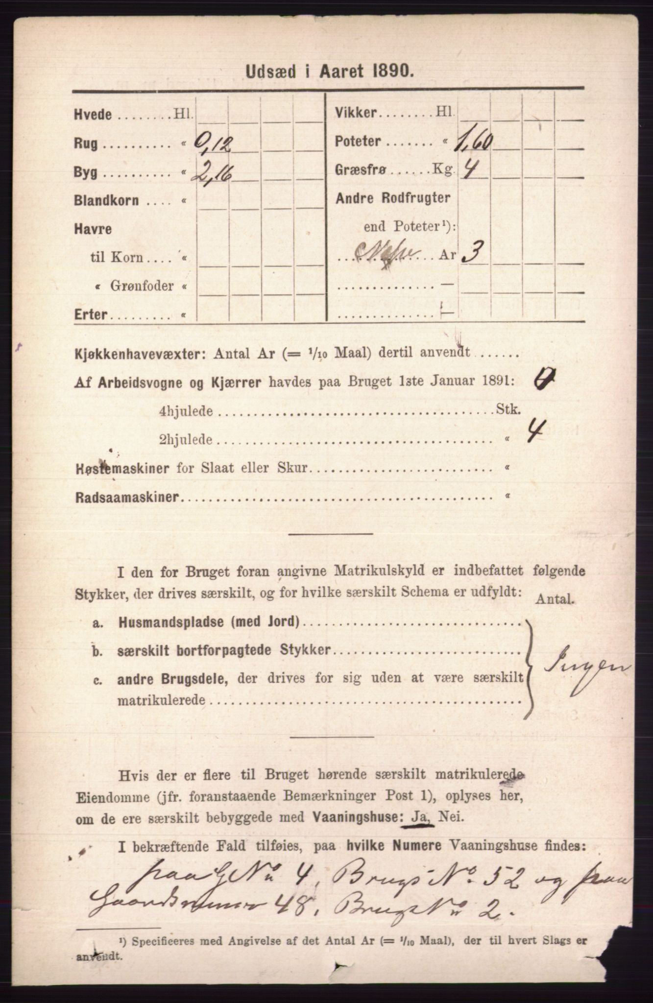 RA, 1891 census for 0438 Lille Elvedalen, 1891, p. 3915