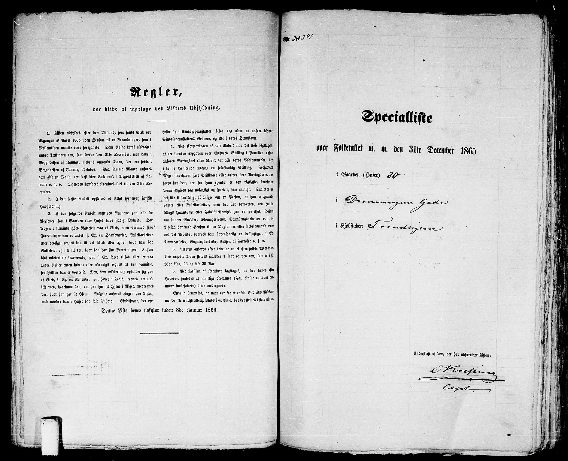RA, 1865 census for Trondheim, 1865, p. 721