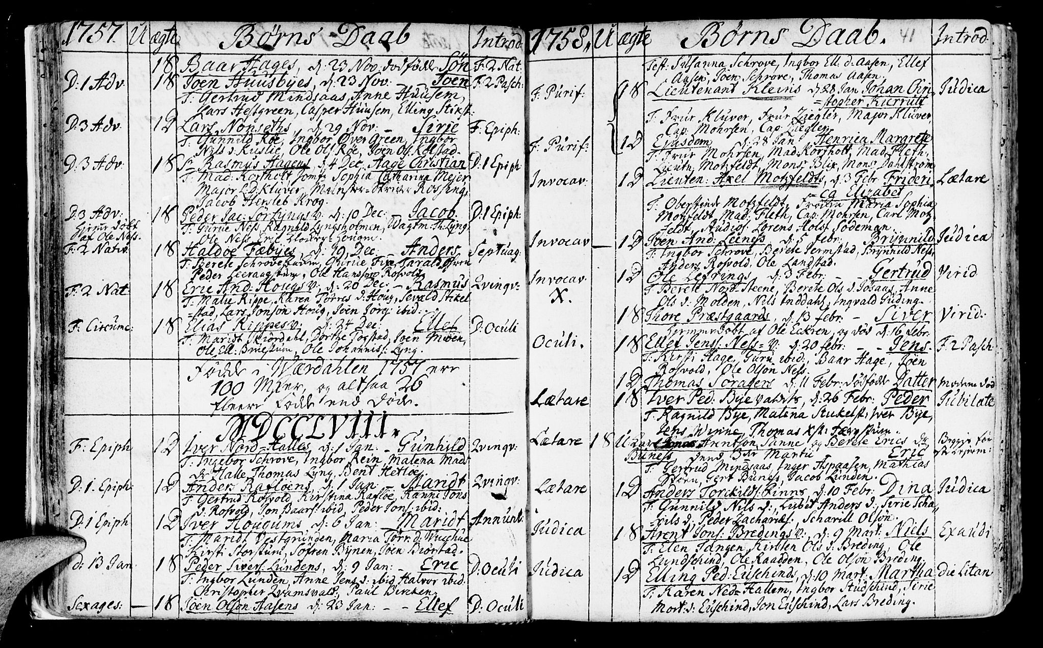 Ministerialprotokoller, klokkerbøker og fødselsregistre - Nord-Trøndelag, SAT/A-1458/723/L0231: Parish register (official) no. 723A02, 1748-1780, p. 41