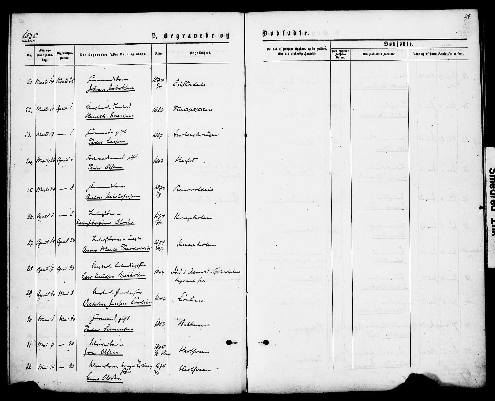 Romedal prestekontor, AV/SAH-PREST-004/K/L0007: Parish register (official) no. 7, 1875-1879, p. 93