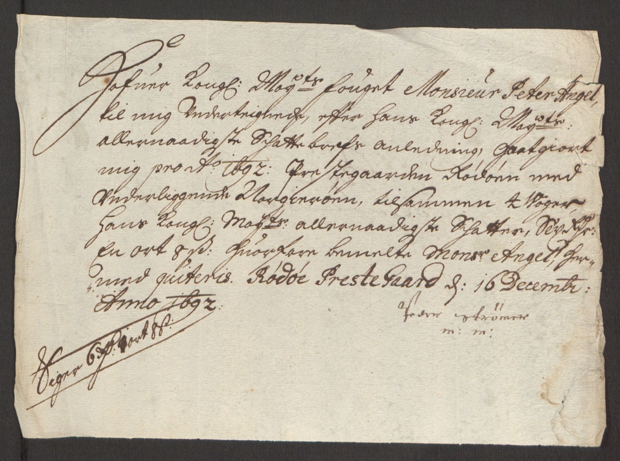 Rentekammeret inntil 1814, Reviderte regnskaper, Fogderegnskap, AV/RA-EA-4092/R65/L4504: Fogderegnskap Helgeland, 1691-1692, p. 315