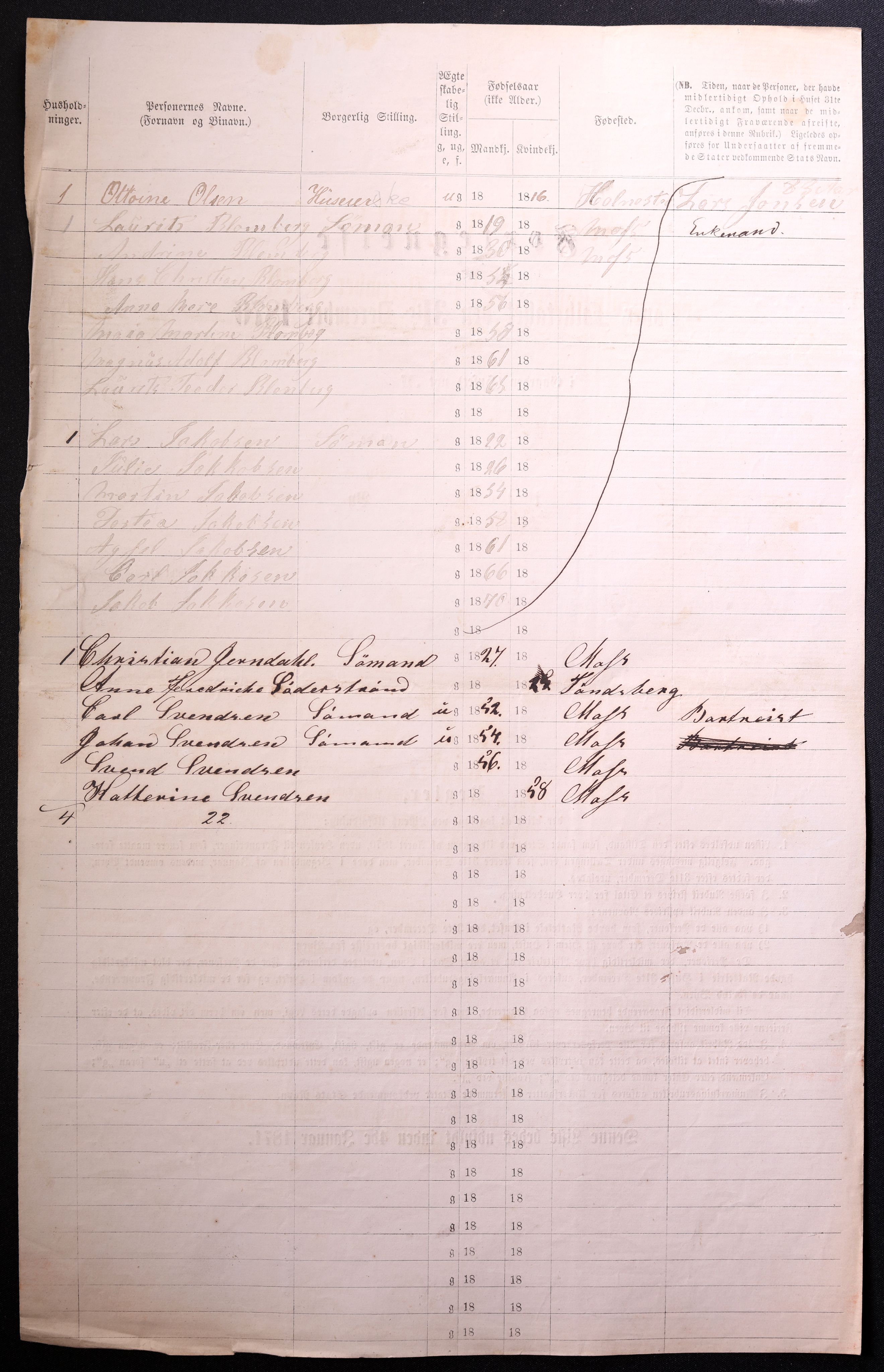 RA, 1870 census for 0104 Moss, 1870, p. 562