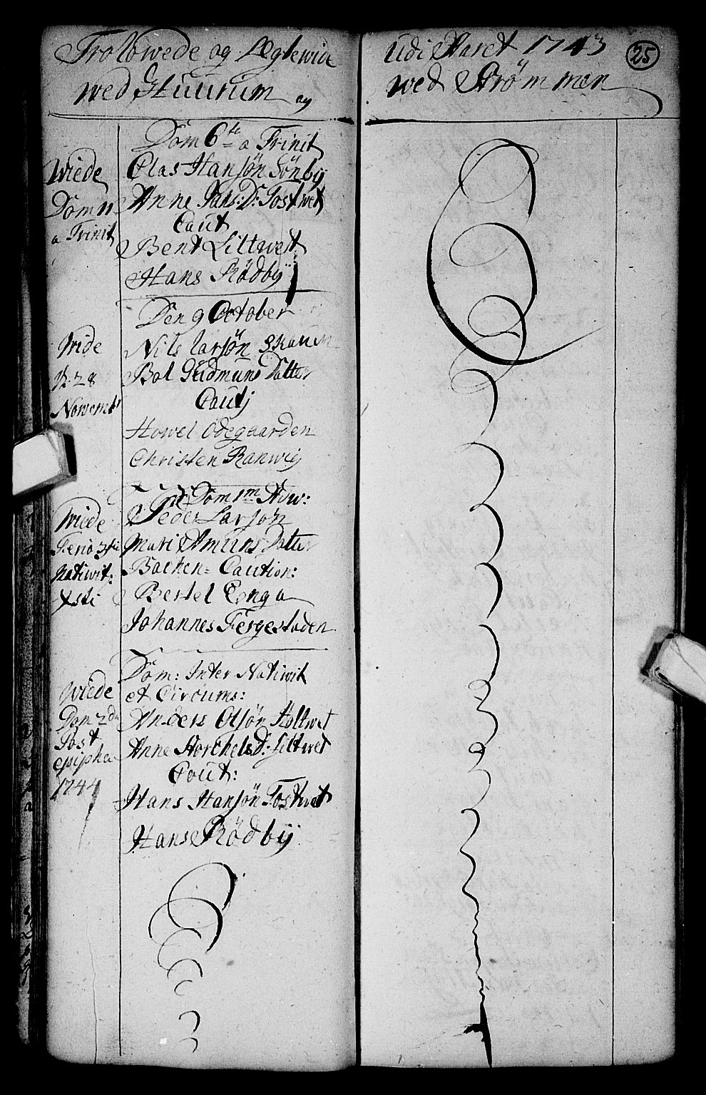 Hurum kirkebøker, SAKO/A-229/F/Fa/L0003: Parish register (official) no. 3, 1733-1757, p. 25
