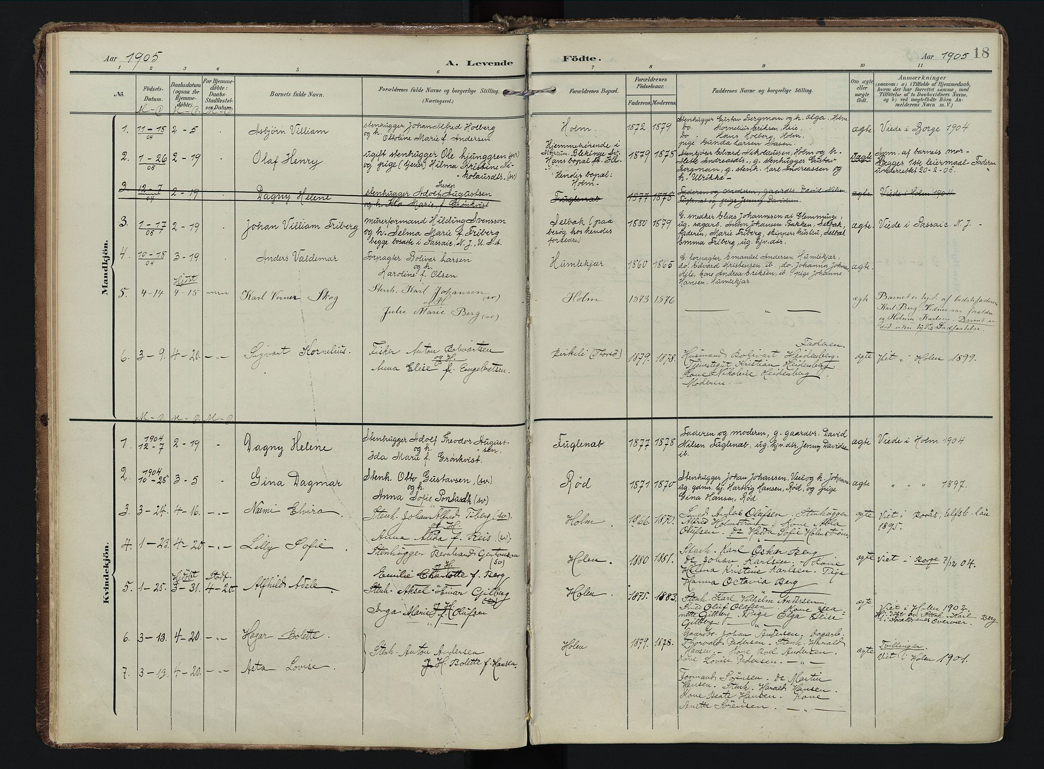 Borge prestekontor Kirkebøker, AV/SAO-A-10903/F/Fb/L0004: Parish register (official) no. II 4, 1902-1914, p. 18