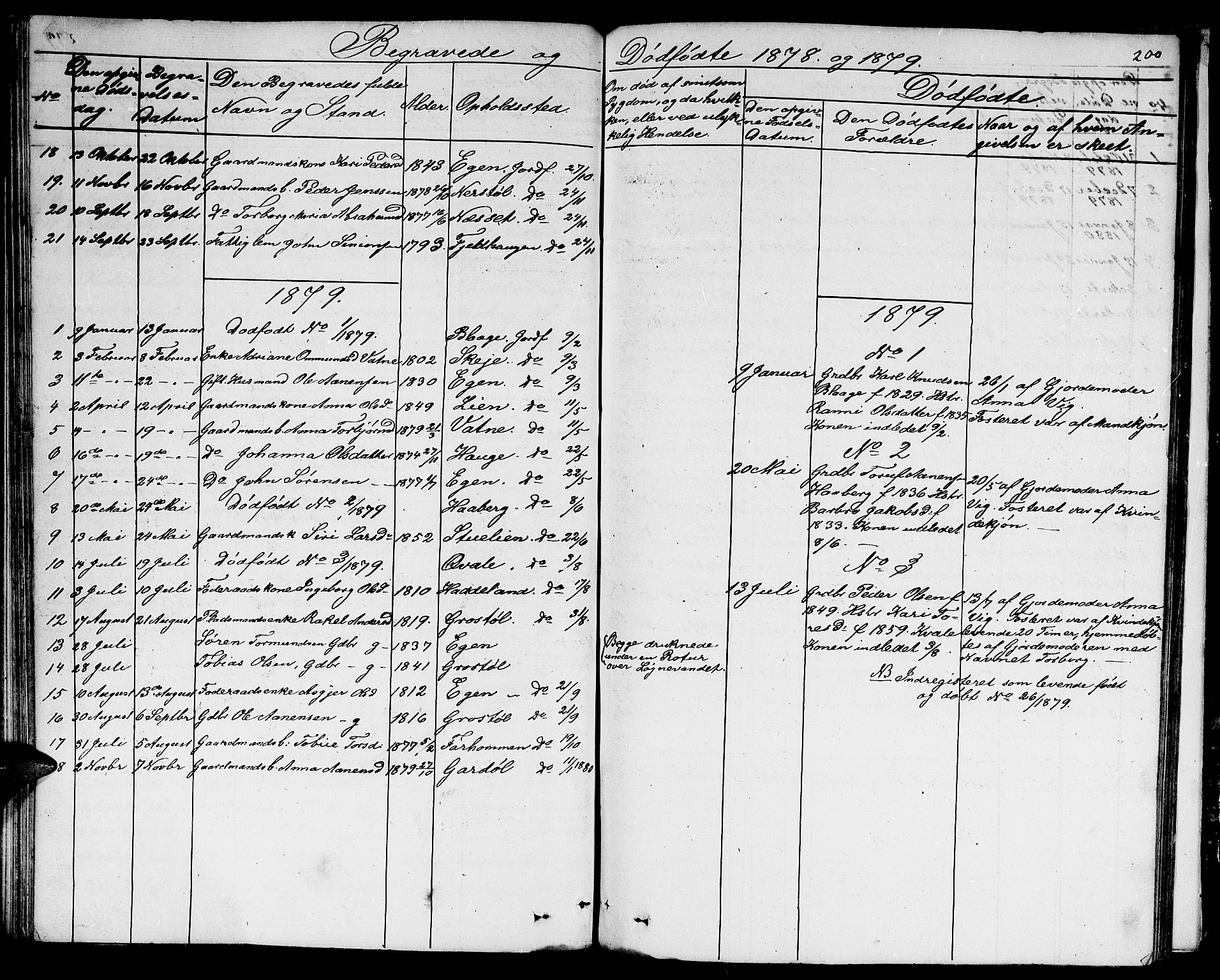 Hægebostad sokneprestkontor, AV/SAK-1111-0024/F/Fb/Fbb/L0002: Parish register (copy) no. B 2, 1851-1886, p. 200