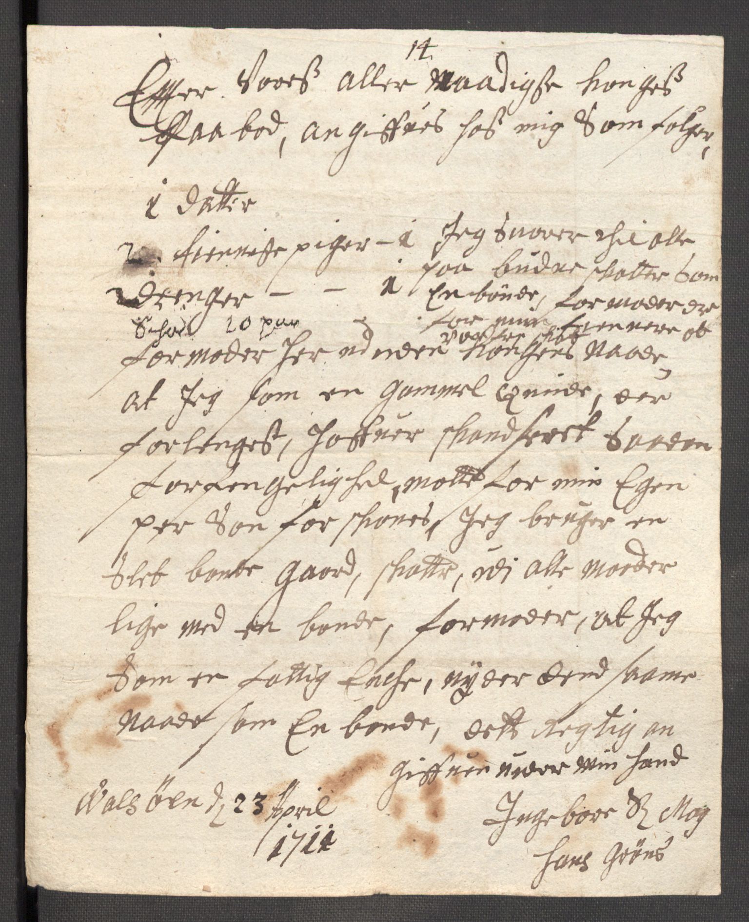 Rentekammeret inntil 1814, Reviderte regnskaper, Fogderegnskap, RA/EA-4092/R57/L3860: Fogderegnskap Fosen, 1711, p. 412