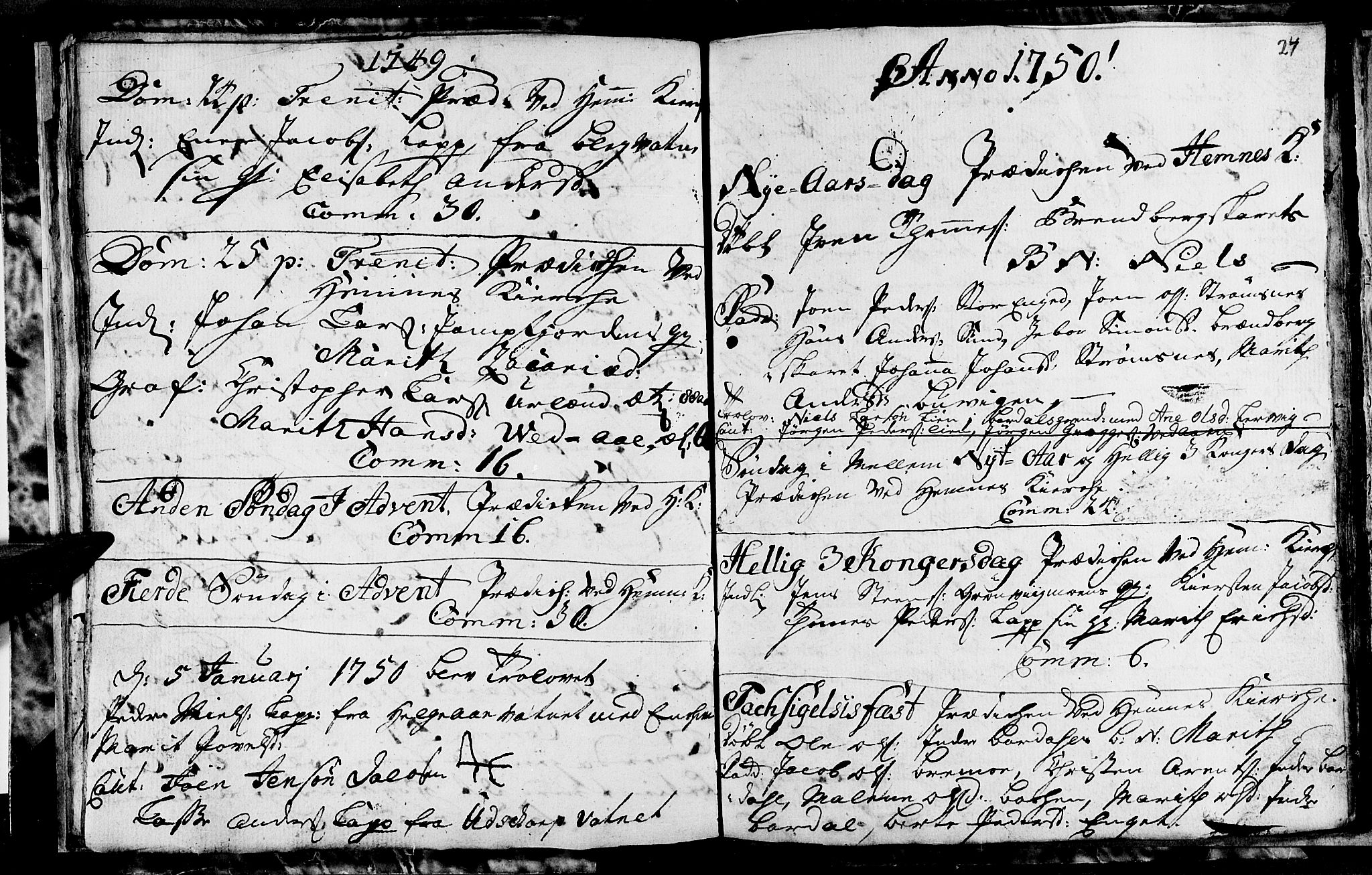 Ministerialprotokoller, klokkerbøker og fødselsregistre - Nordland, SAT/A-1459/825/L0347: Parish register (official) no. 825A03, 1748-1751, p. 24