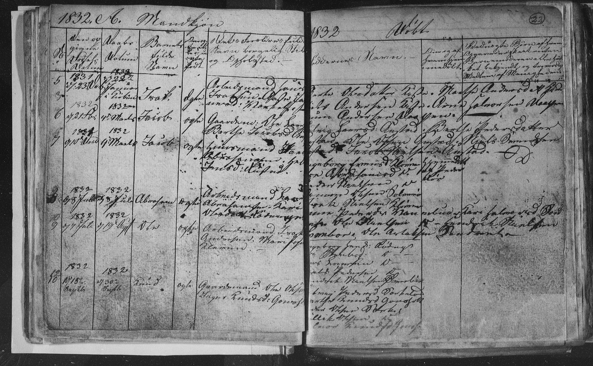 Siljan kirkebøker, AV/SAKO-A-300/G/Ga/L0001: Parish register (copy) no. 1, 1827-1847, p. 22