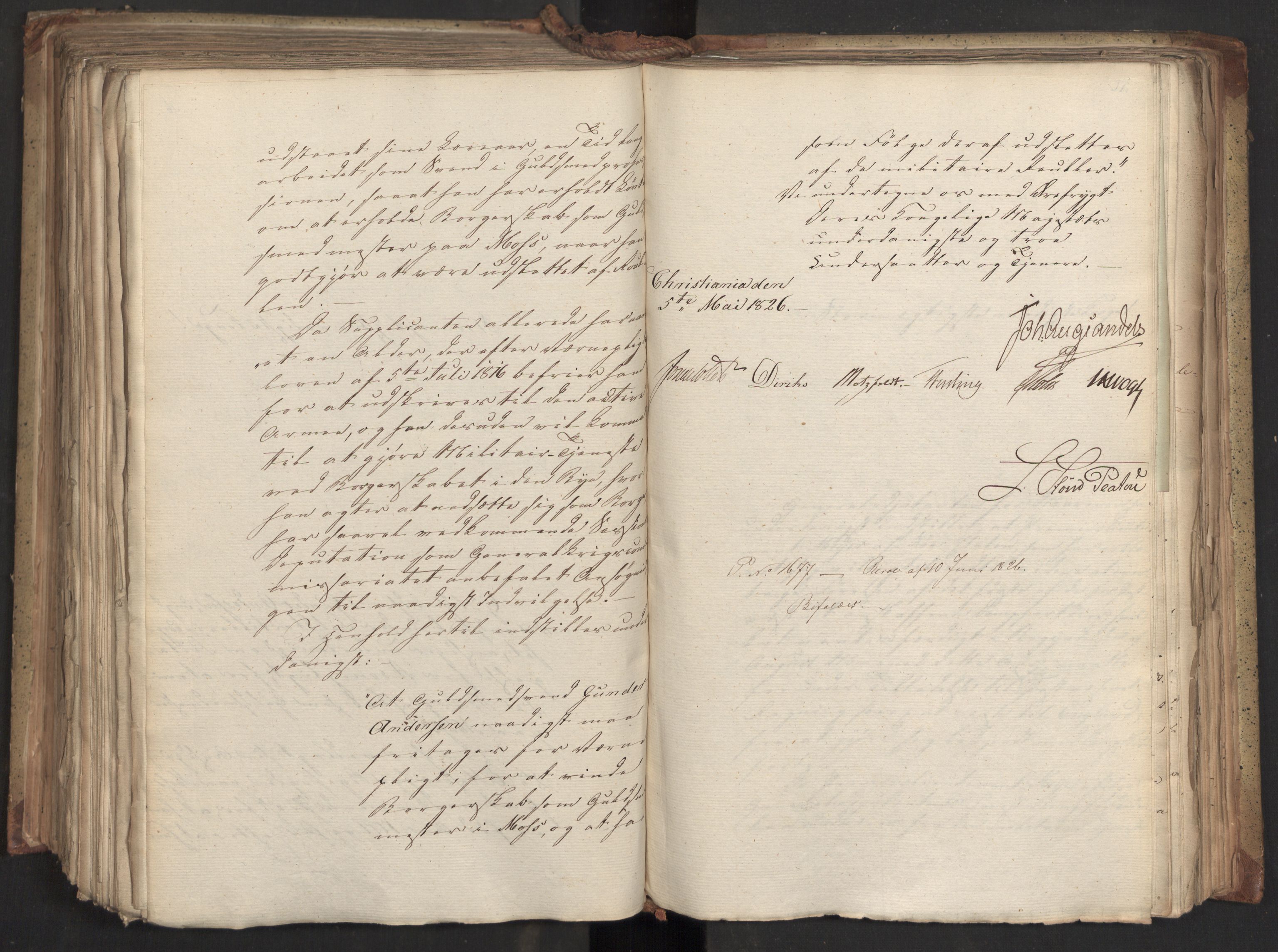 Statsrådsavdelingen i Stockholm, AV/RA-S-1003/D/Da/L0046: Regjeringsinnstillinger nr. 3308-3500, 1826, p. 350