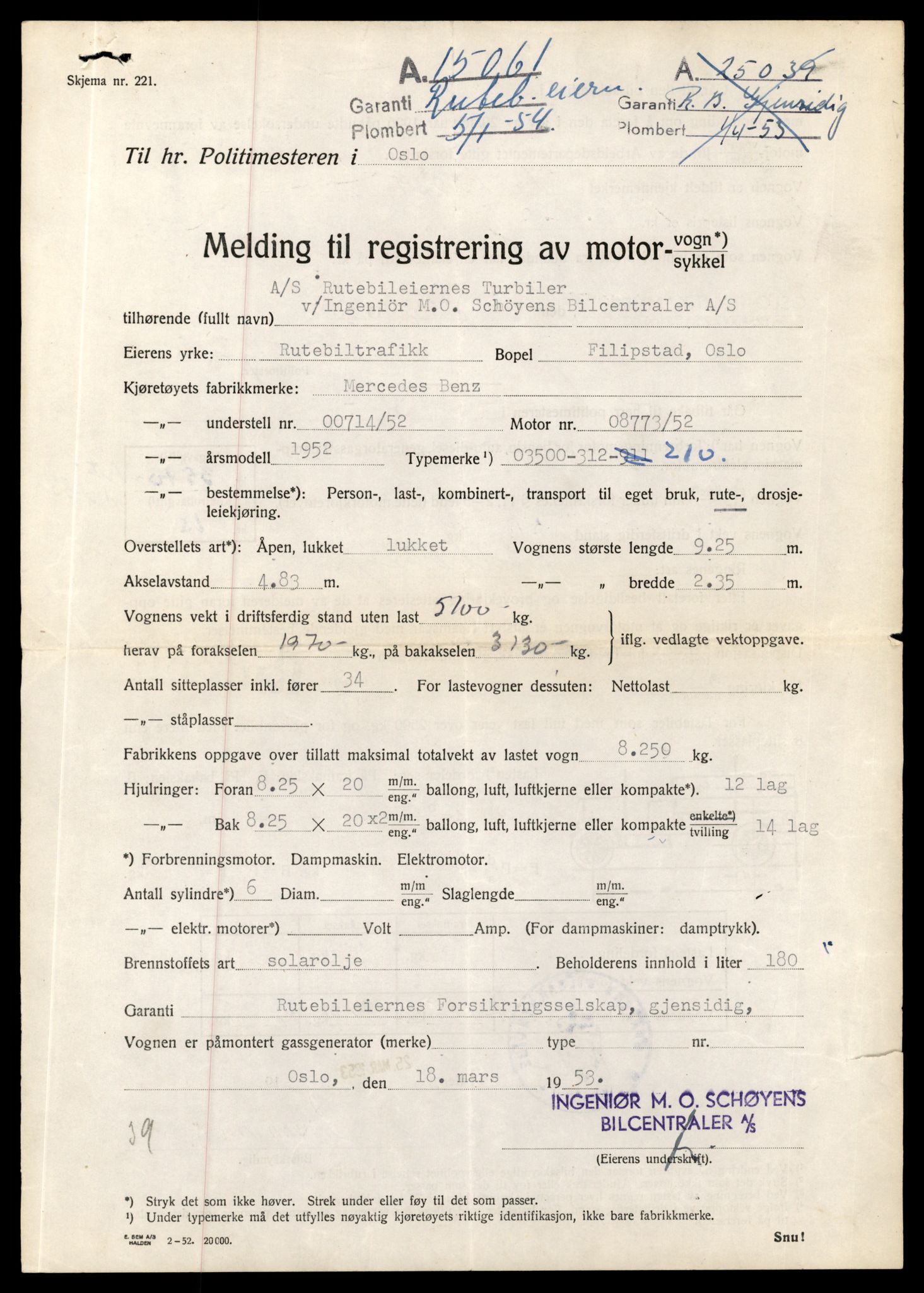 Møre og Romsdal vegkontor - Ålesund trafikkstasjon, AV/SAT-A-4099/F/Fe/L0012: Registreringskort for kjøretøy T 1290 - T 1450, 1927-1998, p. 25