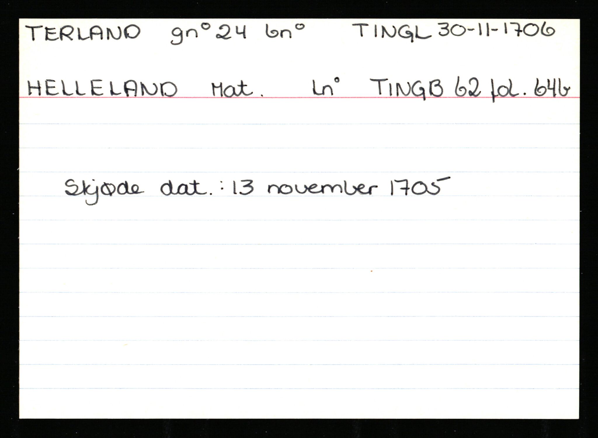 Statsarkivet i Stavanger, AV/SAST-A-101971/03/Y/Ym/L0060: Åstedskort sortert etter gårdsnavn: Tengesdal - Tjørn, 1600-1950, p. 258