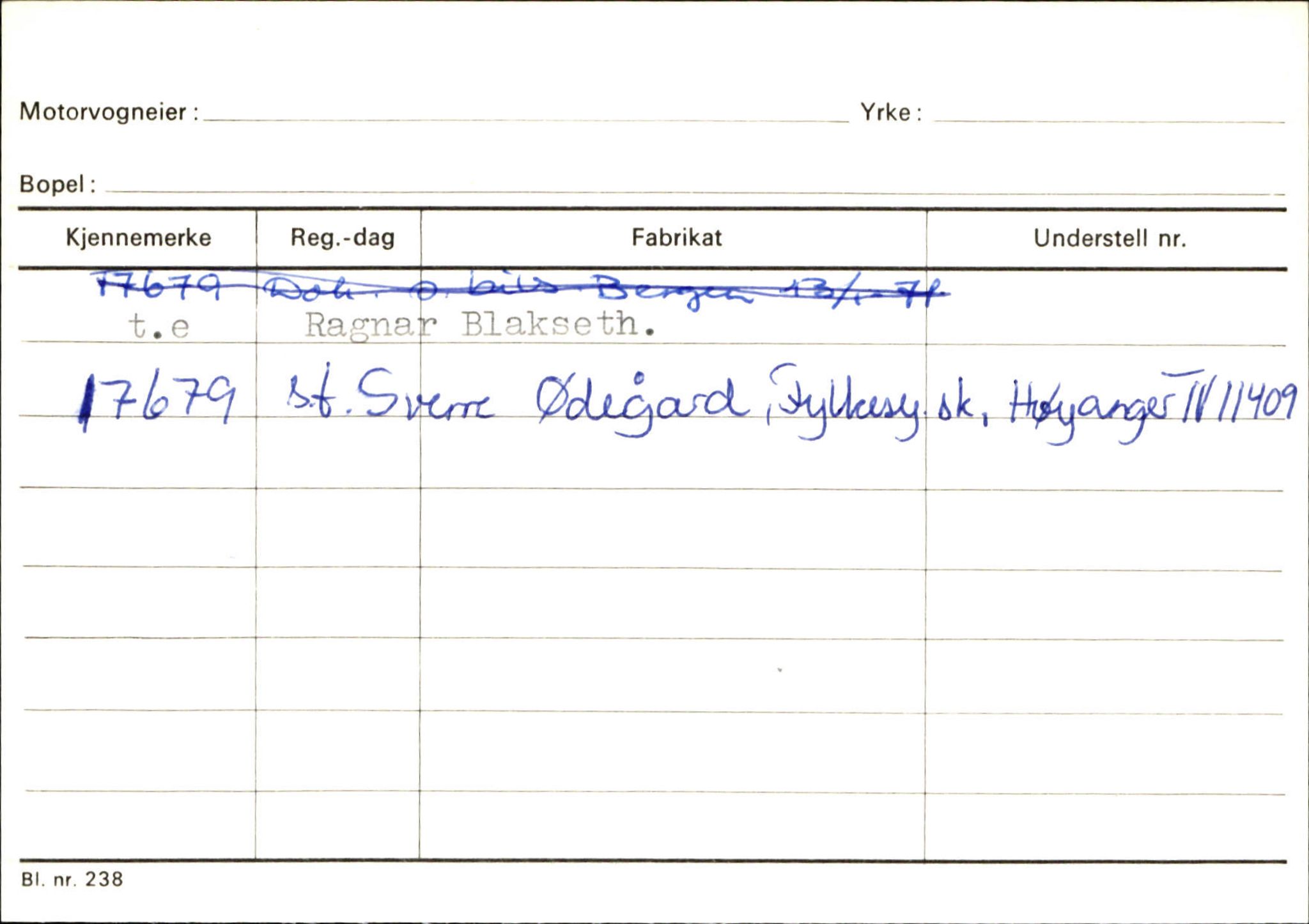 Statens vegvesen, Sogn og Fjordane vegkontor, AV/SAB-A-5301/4/F/L0131: Eigarregister Høyanger P-Å. Stryn S-Å, 1945-1975, p. 853