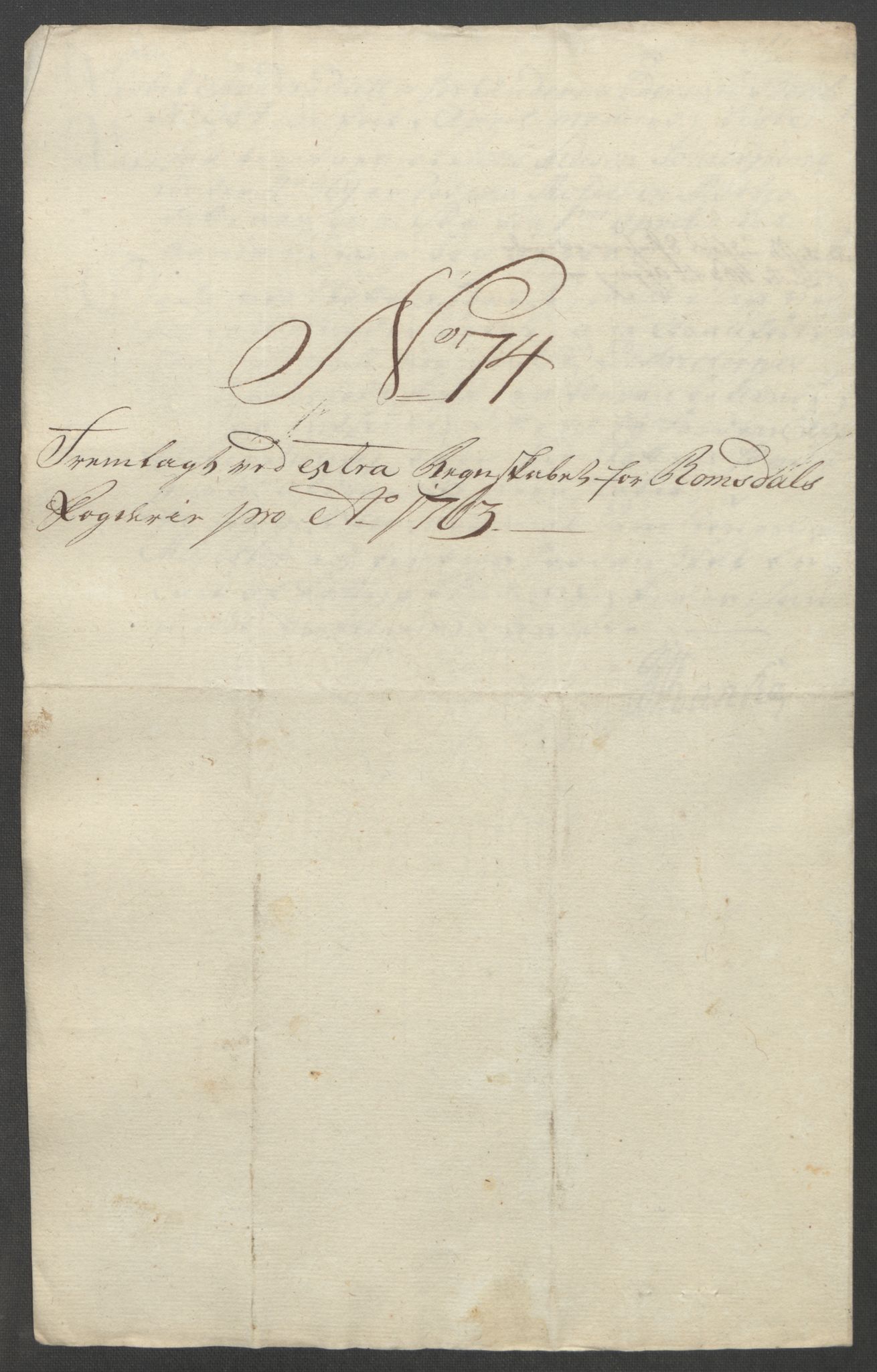 Rentekammeret inntil 1814, Reviderte regnskaper, Fogderegnskap, AV/RA-EA-4092/R55/L3730: Ekstraskatten Romsdal, 1762-1763, p. 529