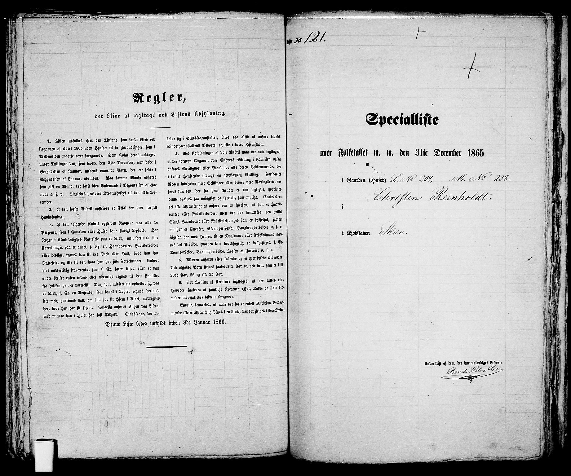 RA, 1865 census for Skien, 1865, p. 253