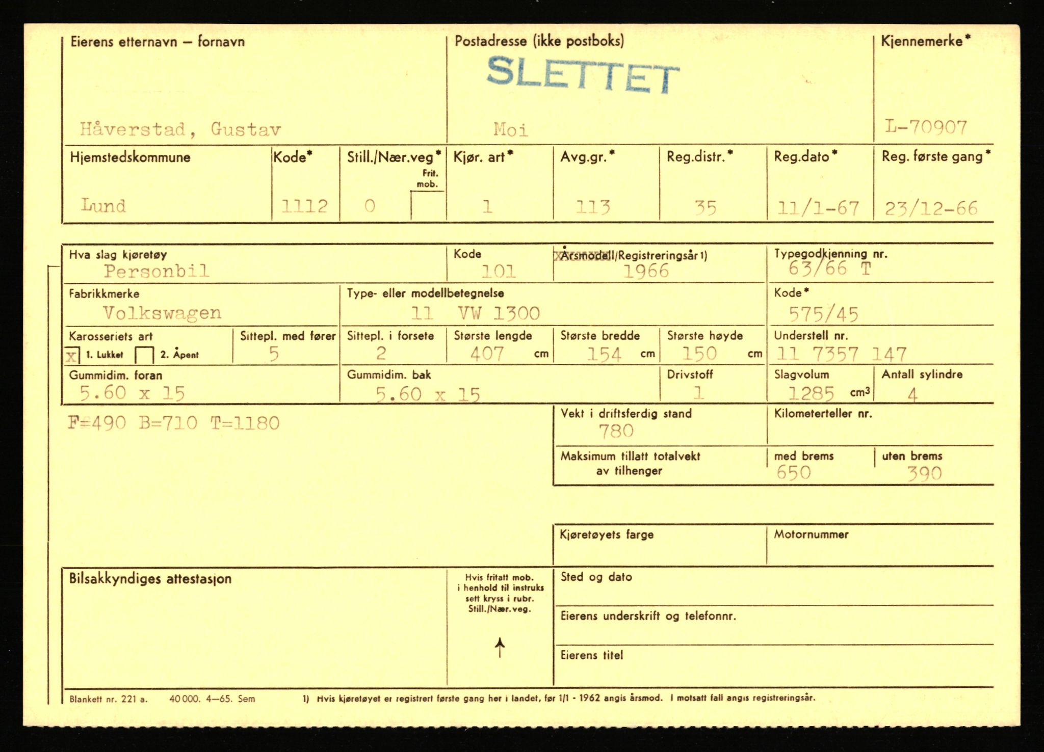 Stavanger trafikkstasjon, AV/SAST-A-101942/0/F/L0066: L-68000 - L-71599, 1930-1971, p. 1957