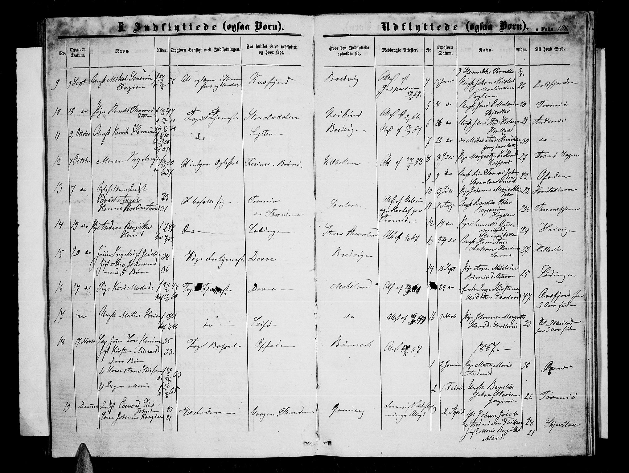 Trondenes sokneprestkontor, SATØ/S-1319/H/Hb/L0008klokker: Parish register (copy) no. 8, 1863-1869, p. 188