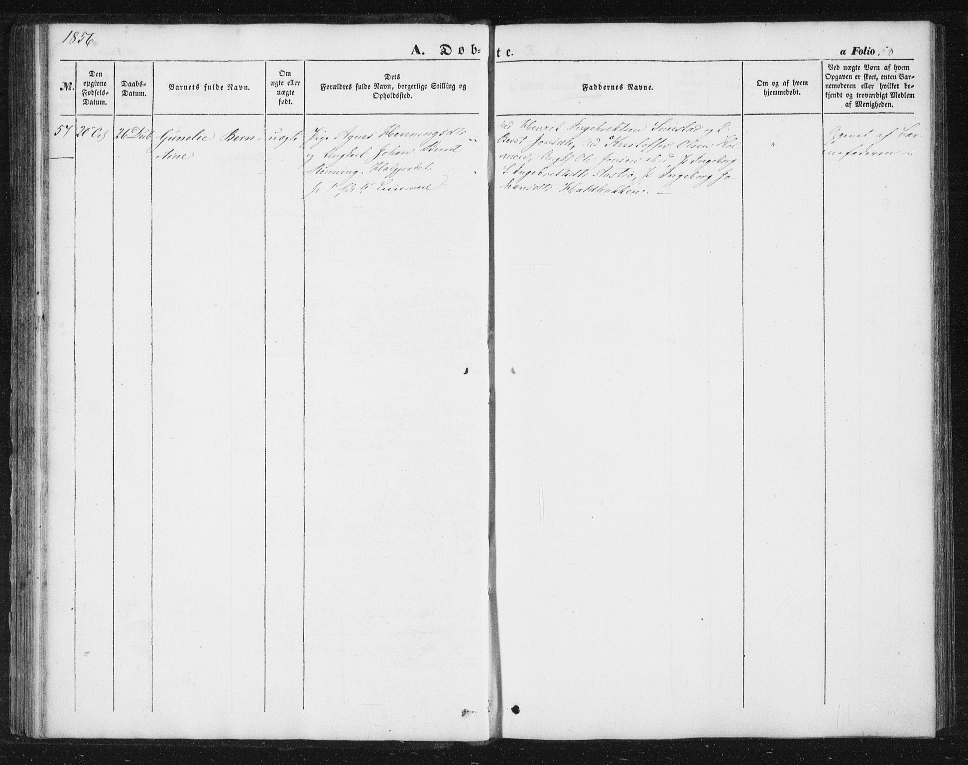 Ministerialprotokoller, klokkerbøker og fødselsregistre - Sør-Trøndelag, SAT/A-1456/616/L0407: Parish register (official) no. 616A04, 1848-1856, p. 58