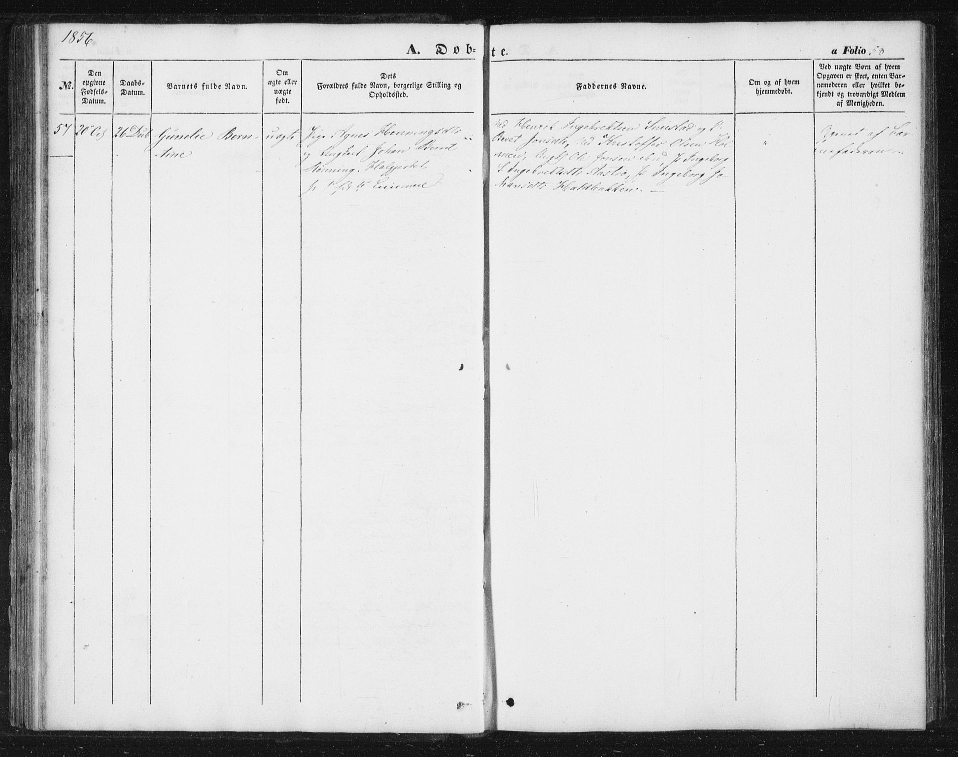 Ministerialprotokoller, klokkerbøker og fødselsregistre - Sør-Trøndelag, AV/SAT-A-1456/616/L0407: Parish register (official) no. 616A04, 1848-1856, p. 58