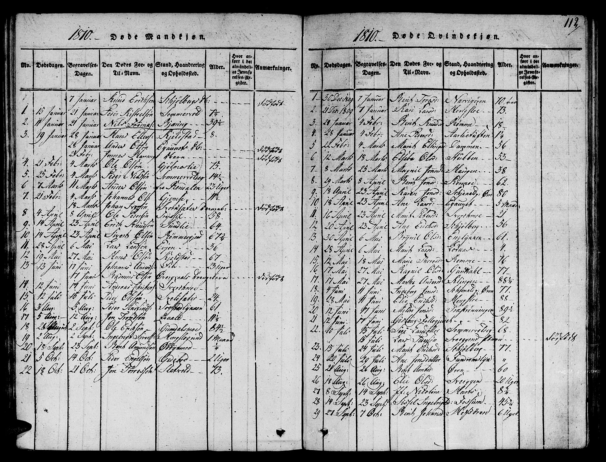 Ministerialprotokoller, klokkerbøker og fødselsregistre - Sør-Trøndelag, SAT/A-1456/668/L0803: Parish register (official) no. 668A03, 1800-1826, p. 112