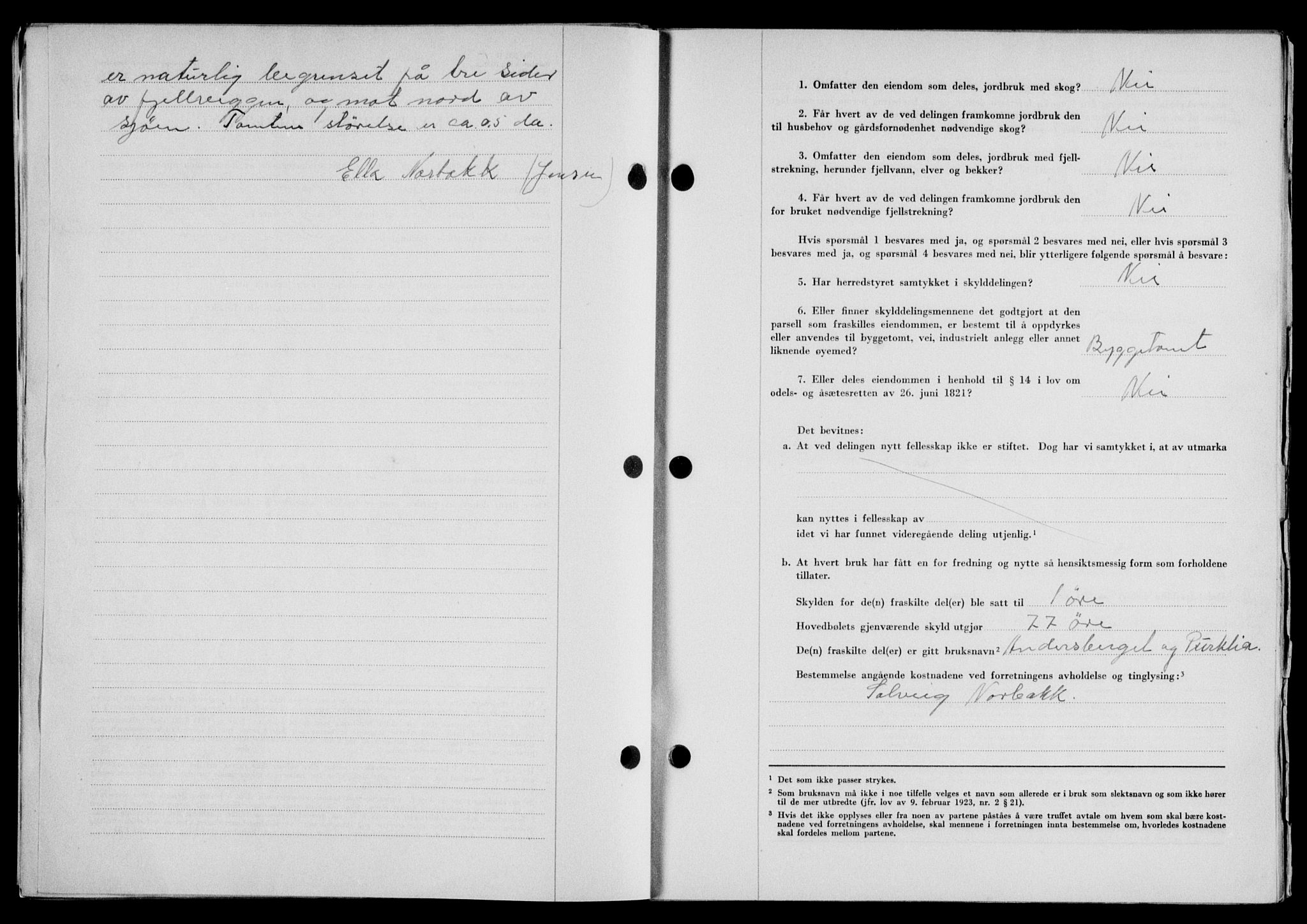 Lofoten sorenskriveri, SAT/A-0017/1/2/2C/L0022a: Mortgage book no. 22a, 1949-1950, Diary no: : 2447/1949