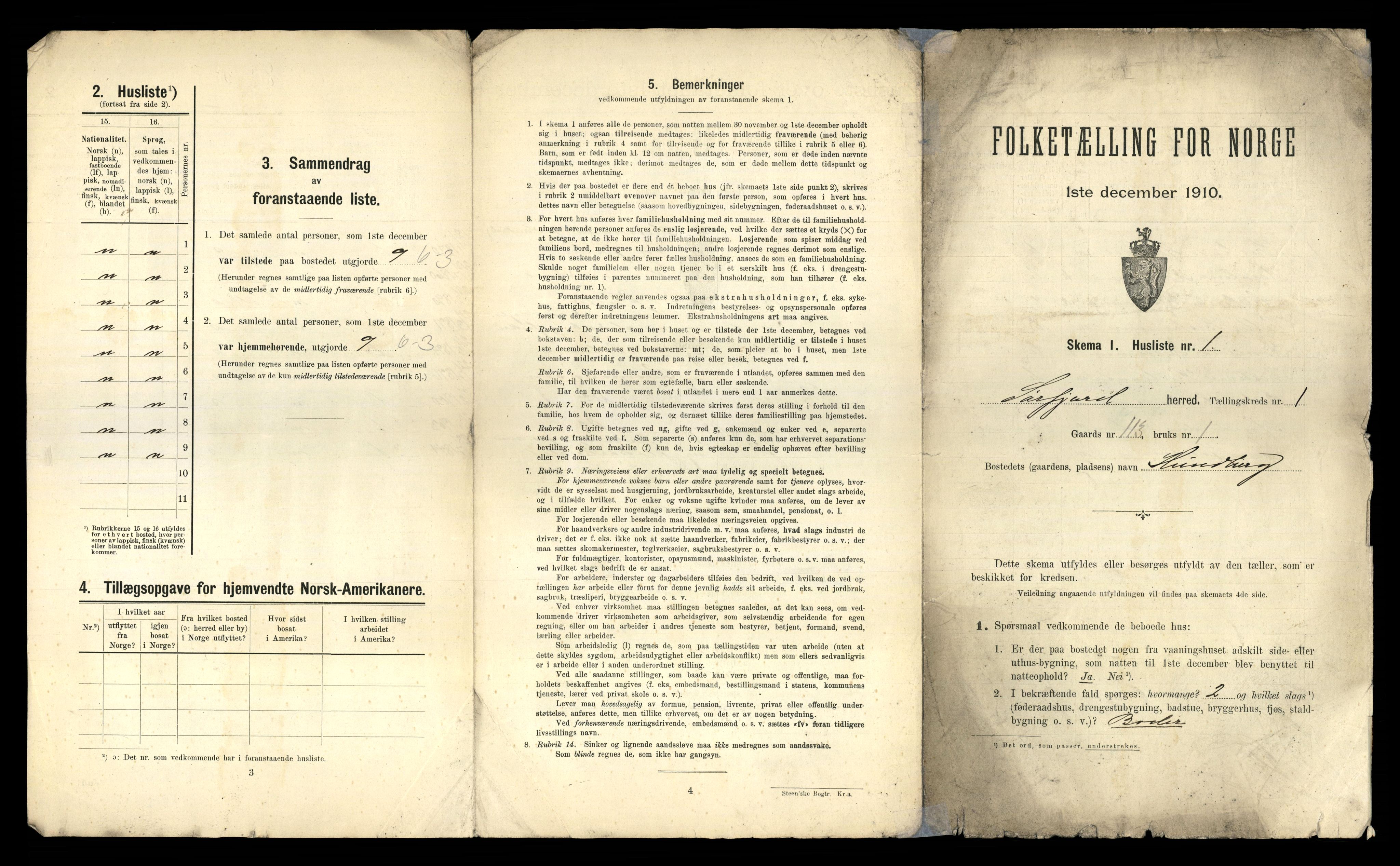 RA, 1910 census for Sørfjord, 1910, p. 18