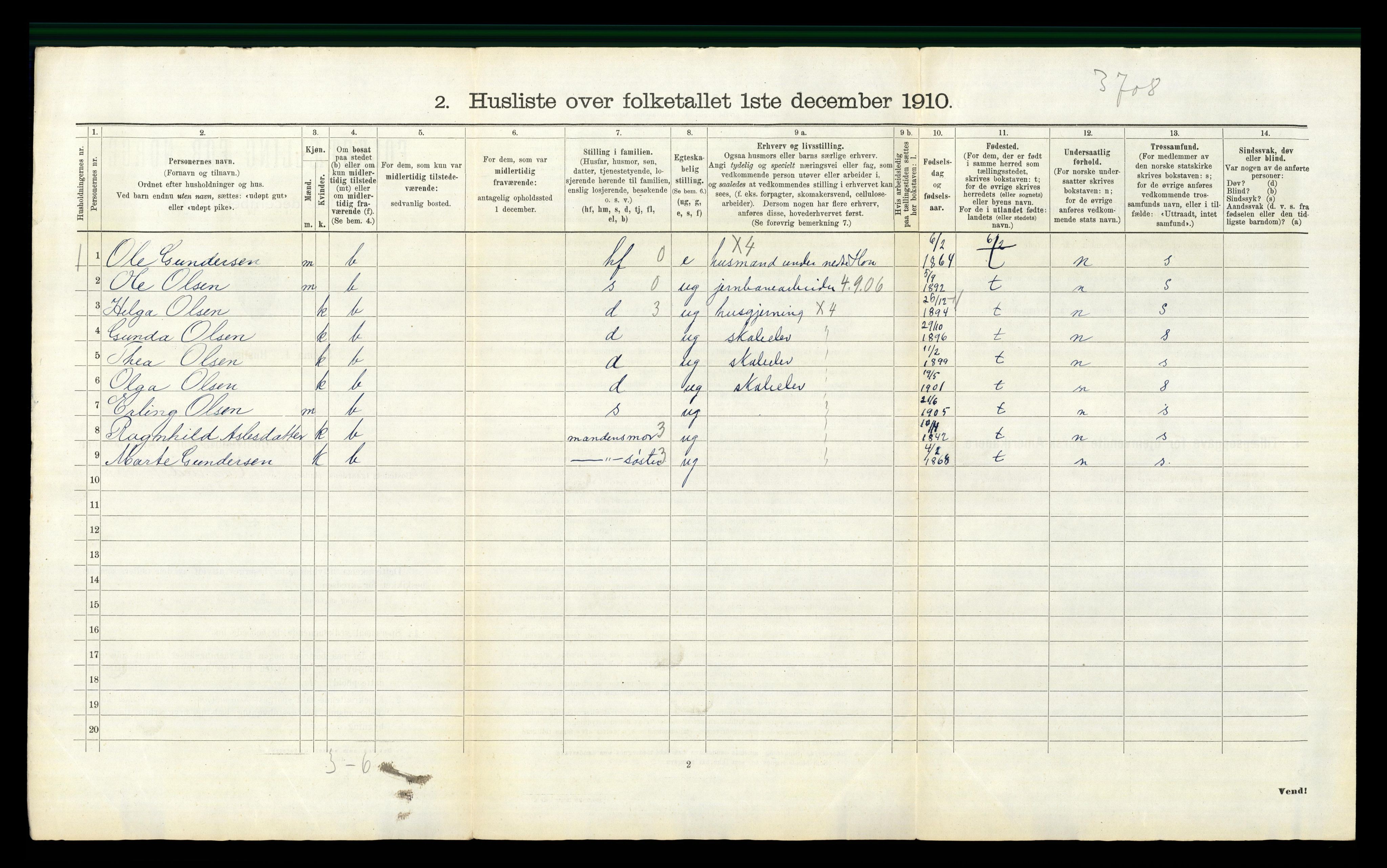 RA, 1910 census for Øvre Eiker, 1910, p. 1800