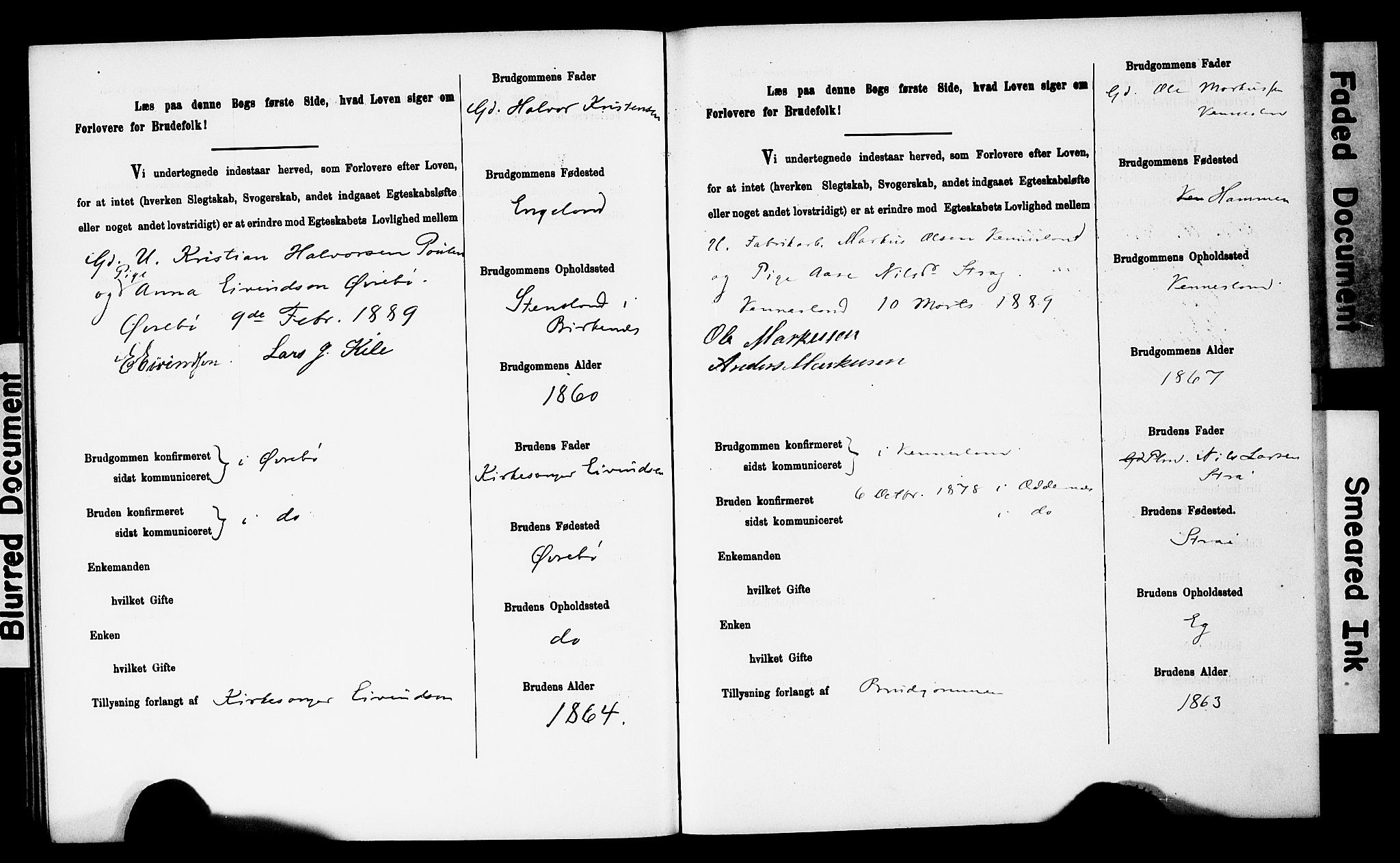 Vennesla sokneprestkontor, AV/SAK-1111-0045/J/L0032/0003: Banns register no. II 5 1, 1886-1892, p. 35