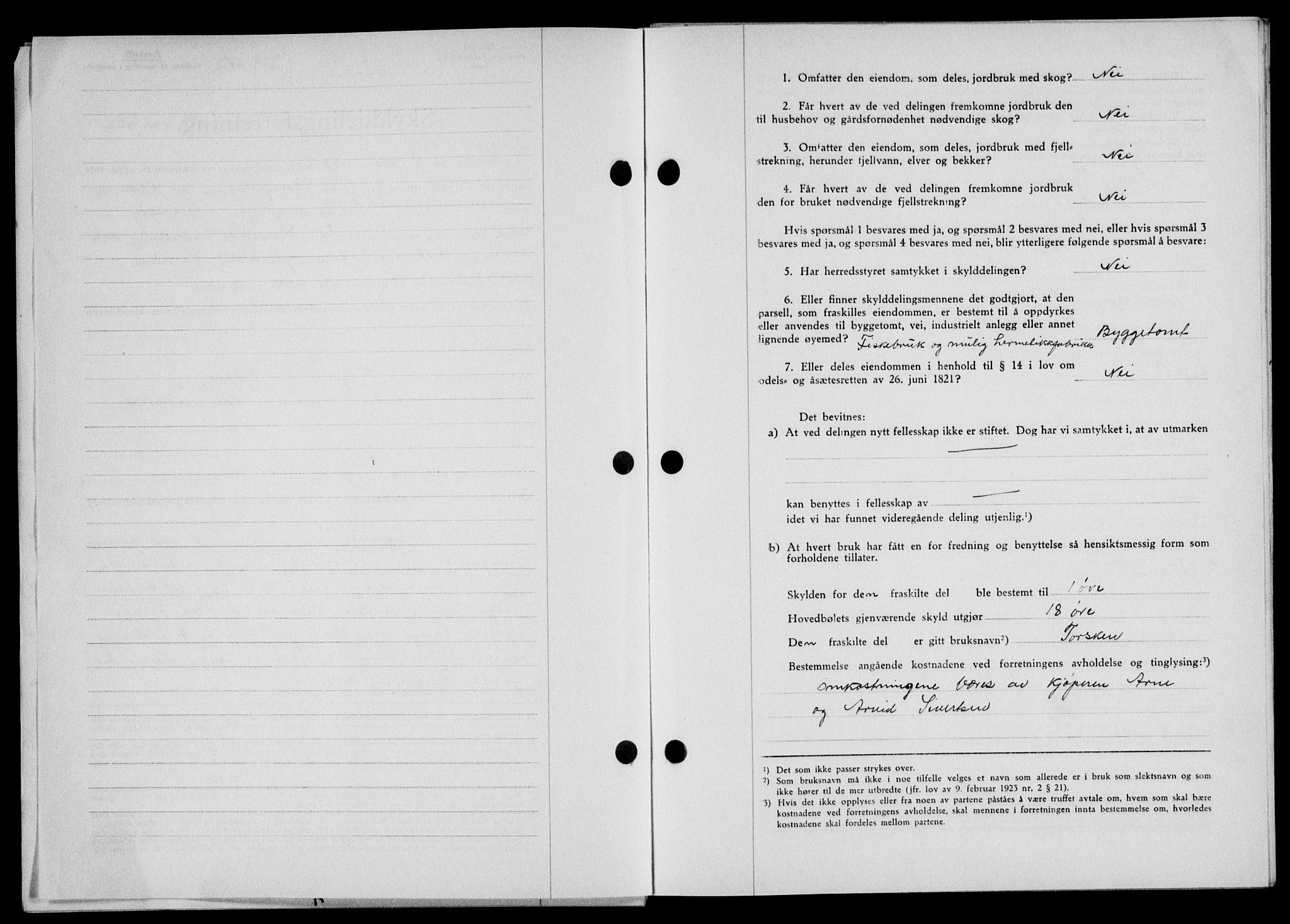 Lofoten sorenskriveri, SAT/A-0017/1/2/2C/L0010a: Mortgage book no. 10a, 1942-1943, Diary no: : 1719/1942