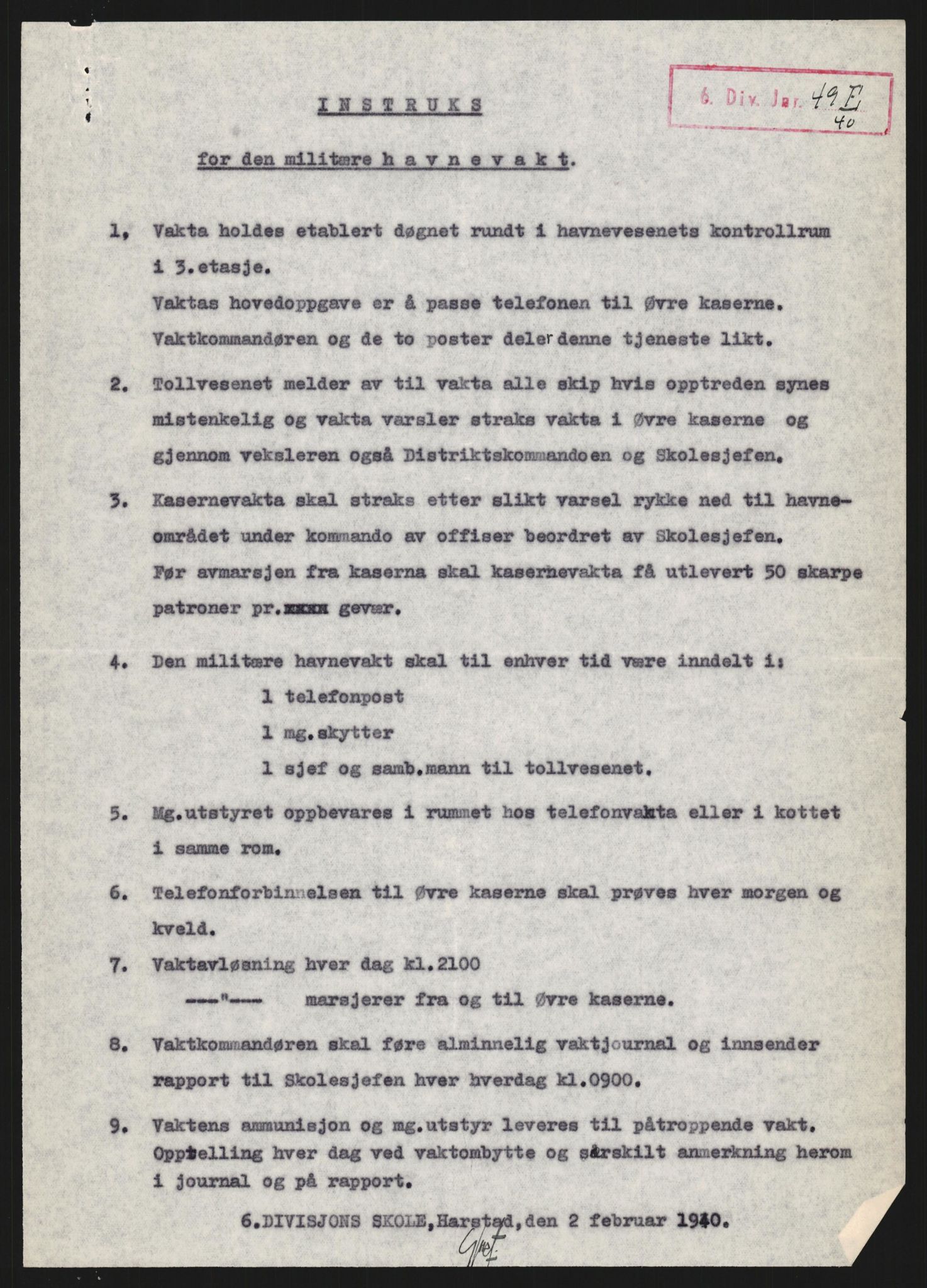 Forsvaret, Forsvarets krigshistoriske avdeling, AV/RA-RAFA-2017/Y/Yb/L0130: II-C-11-600  -  6. Divisjon / 6. Distriktskommando, 1940, p. 655