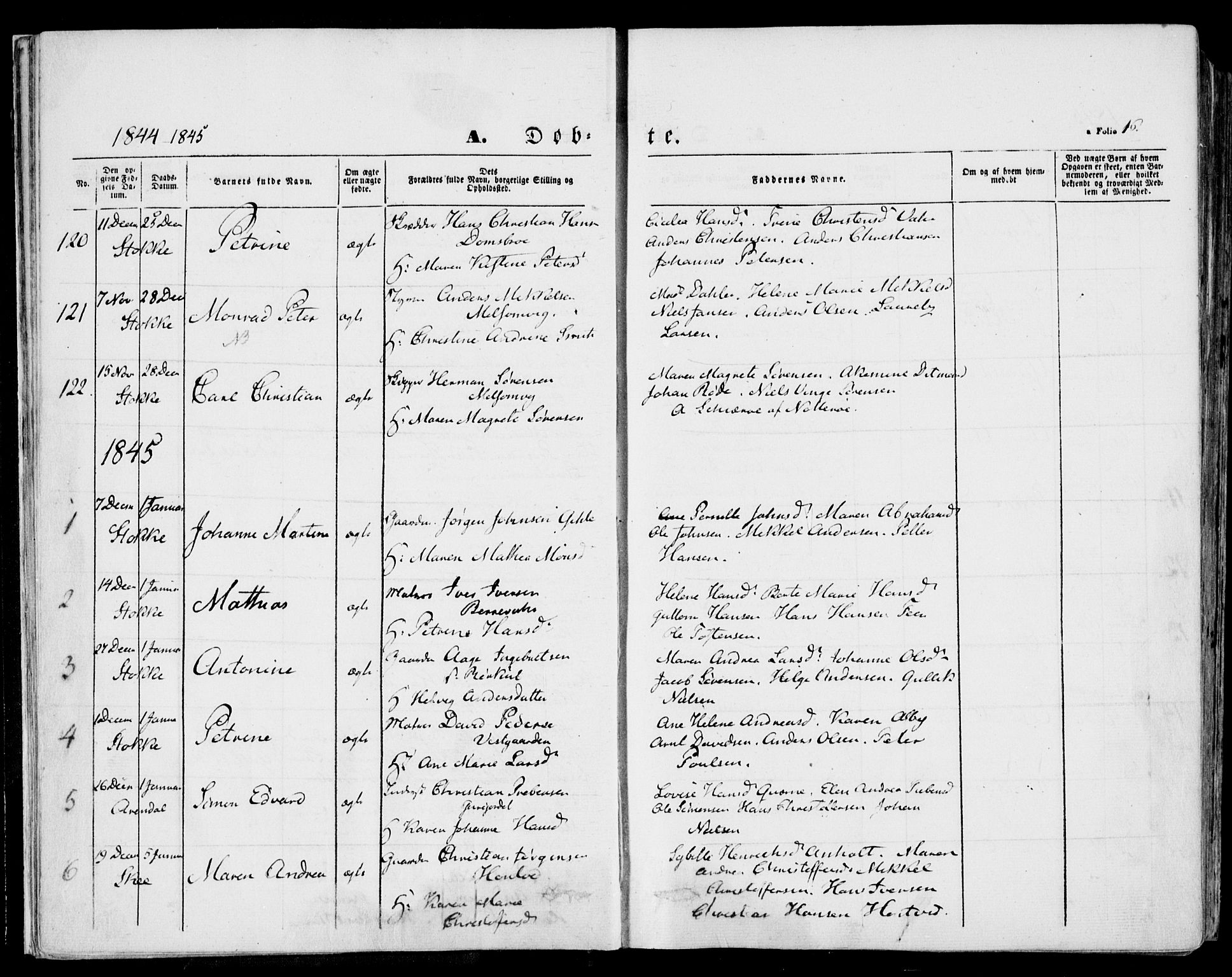 Stokke kirkebøker, SAKO/A-320/F/Fa/L0007: Parish register (official) no. I 7, 1844-1857, p. 16