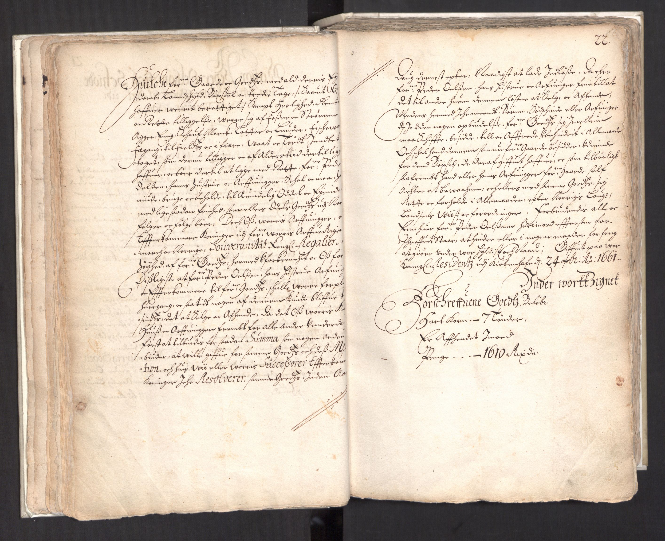 Rentekammeret, Kammerkanselliet, AV/RA-EA-3111/G/Gg/Ggj/Ggja/L0003: Skjøtebok Oa (13), 1661-1669, p. 26