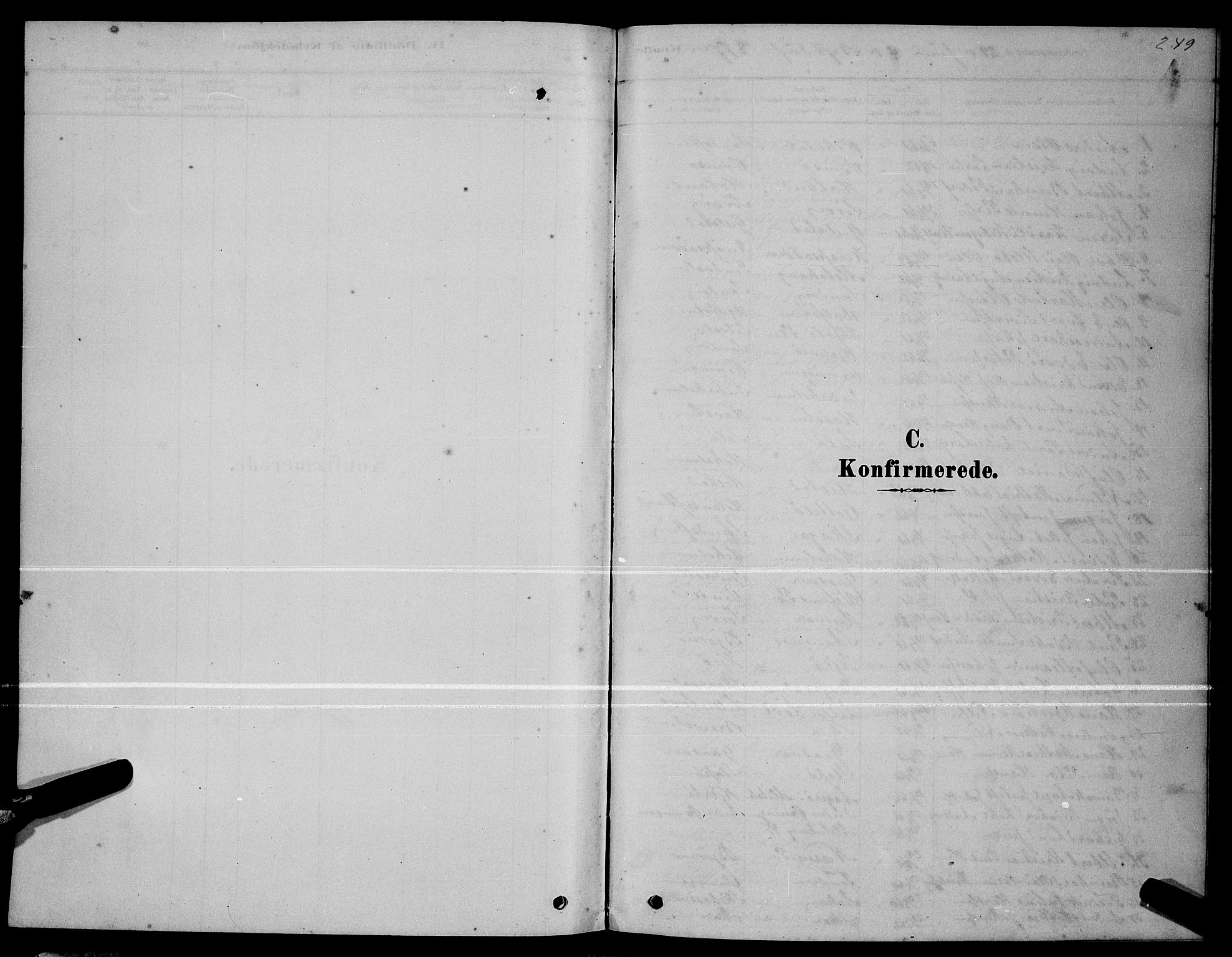 Ministerialprotokoller, klokkerbøker og fødselsregistre - Nordland, SAT/A-1459/834/L0513: Parish register (copy) no. 834C04, 1877-1892, p. 249