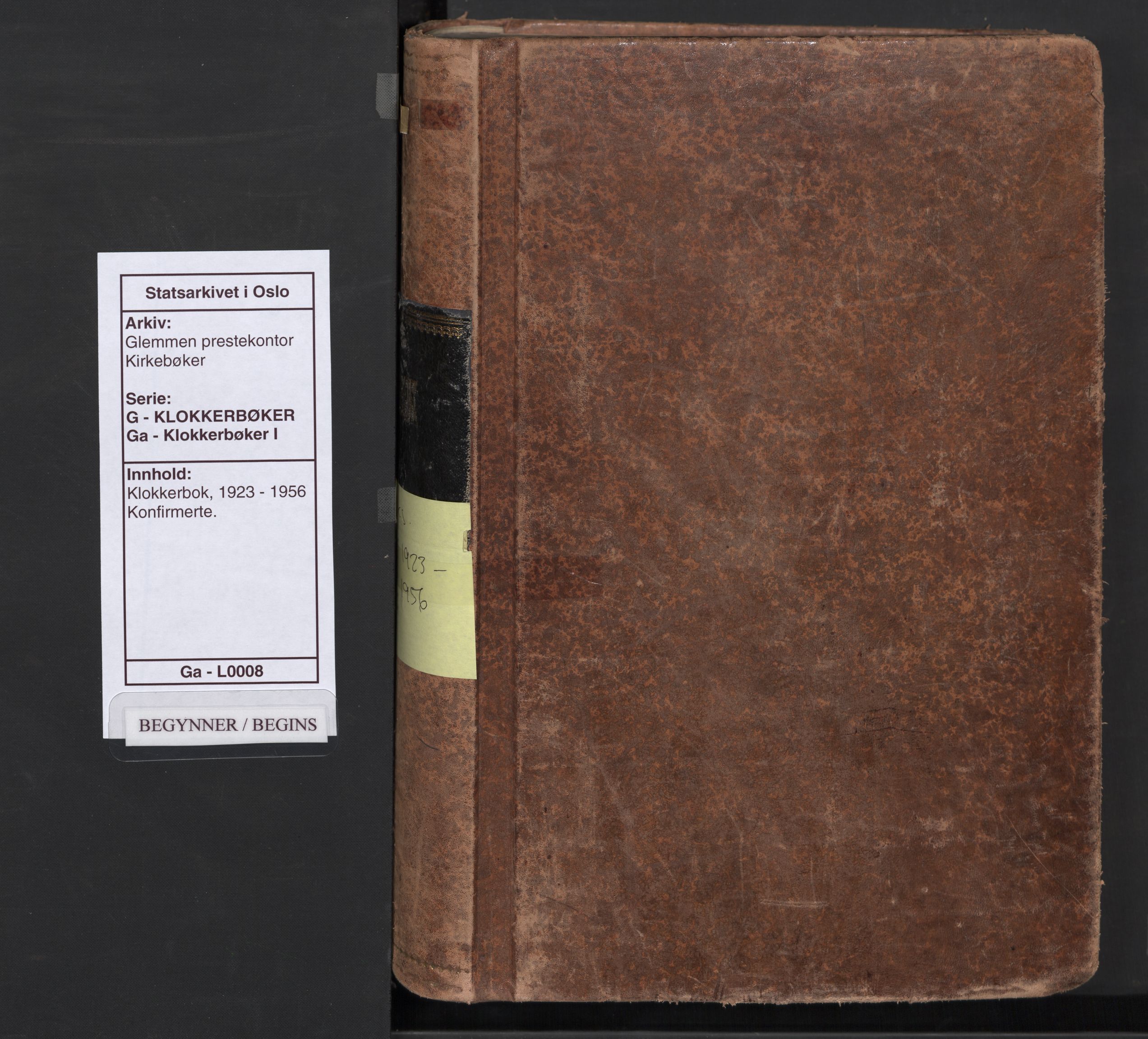 Glemmen prestekontor Kirkebøker, SAO/A-10908/G/Ga/L0008: Parish register (copy) no. 8, 1923-1956