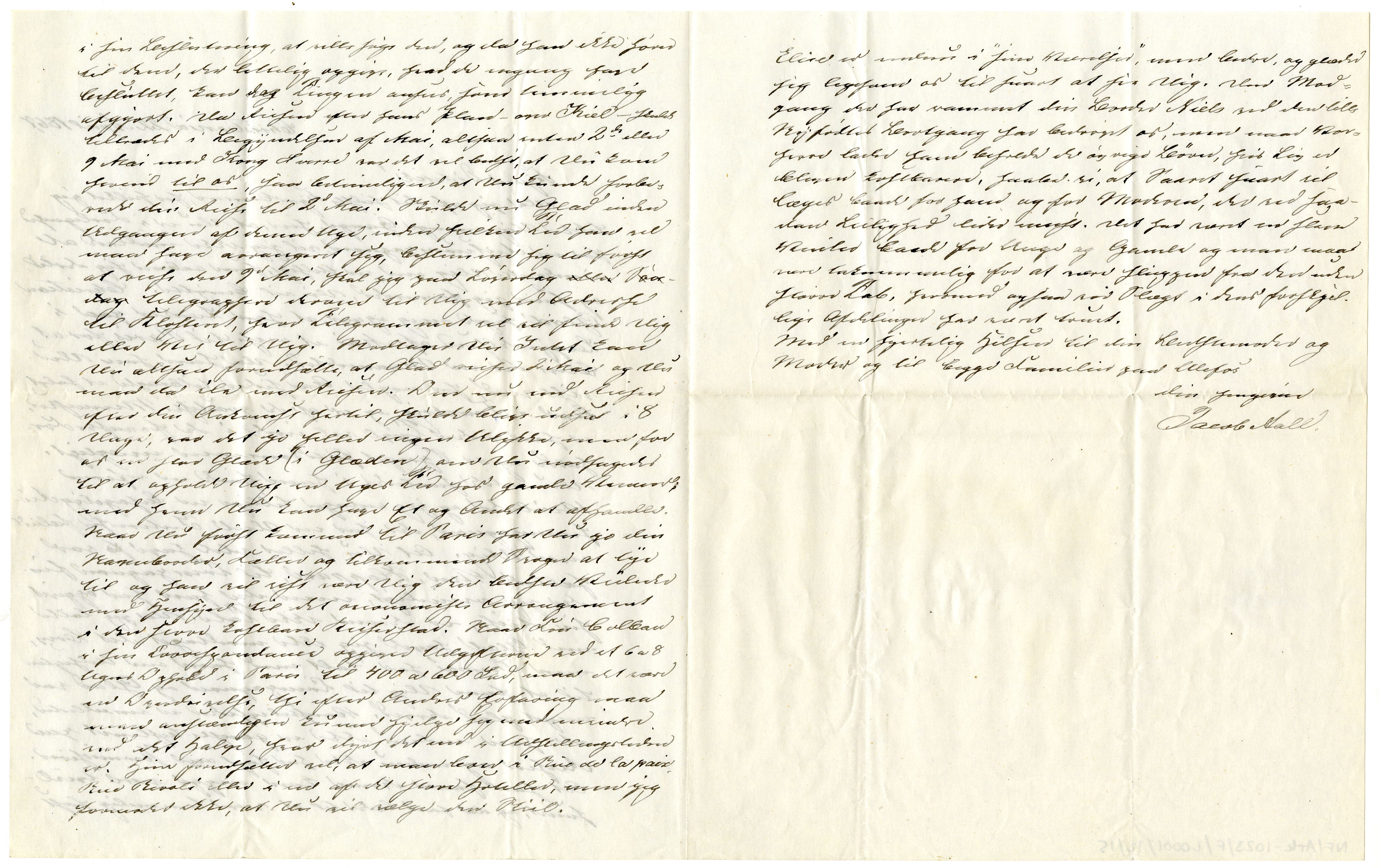 Diderik Maria Aalls brevsamling, NF/Ark-1023/F/L0001: D.M. Aalls brevsamling. A - B, 1738-1889, p. 113