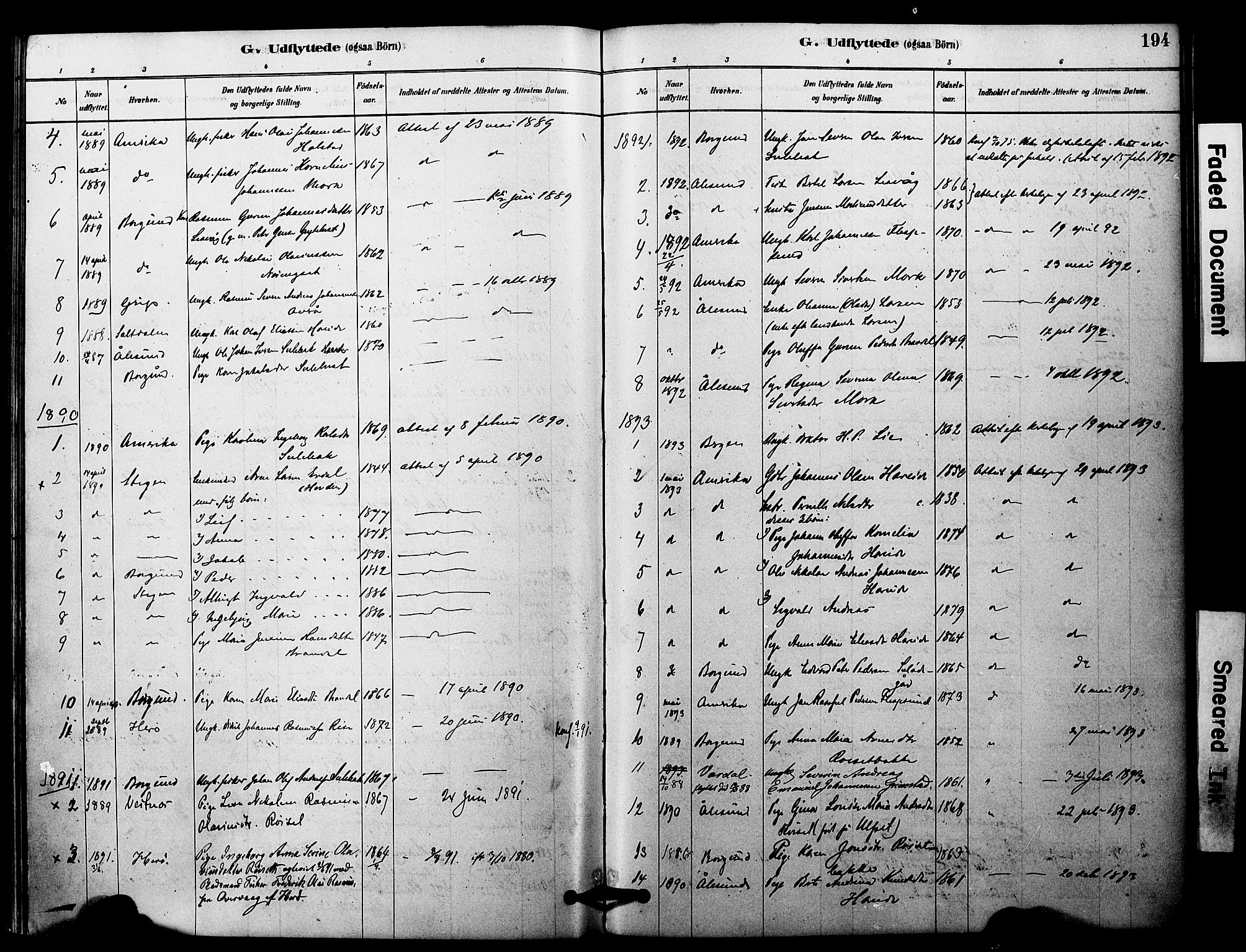 Ministerialprotokoller, klokkerbøker og fødselsregistre - Møre og Romsdal, SAT/A-1454/510/L0122: Parish register (official) no. 510A02, 1878-1897, p. 194