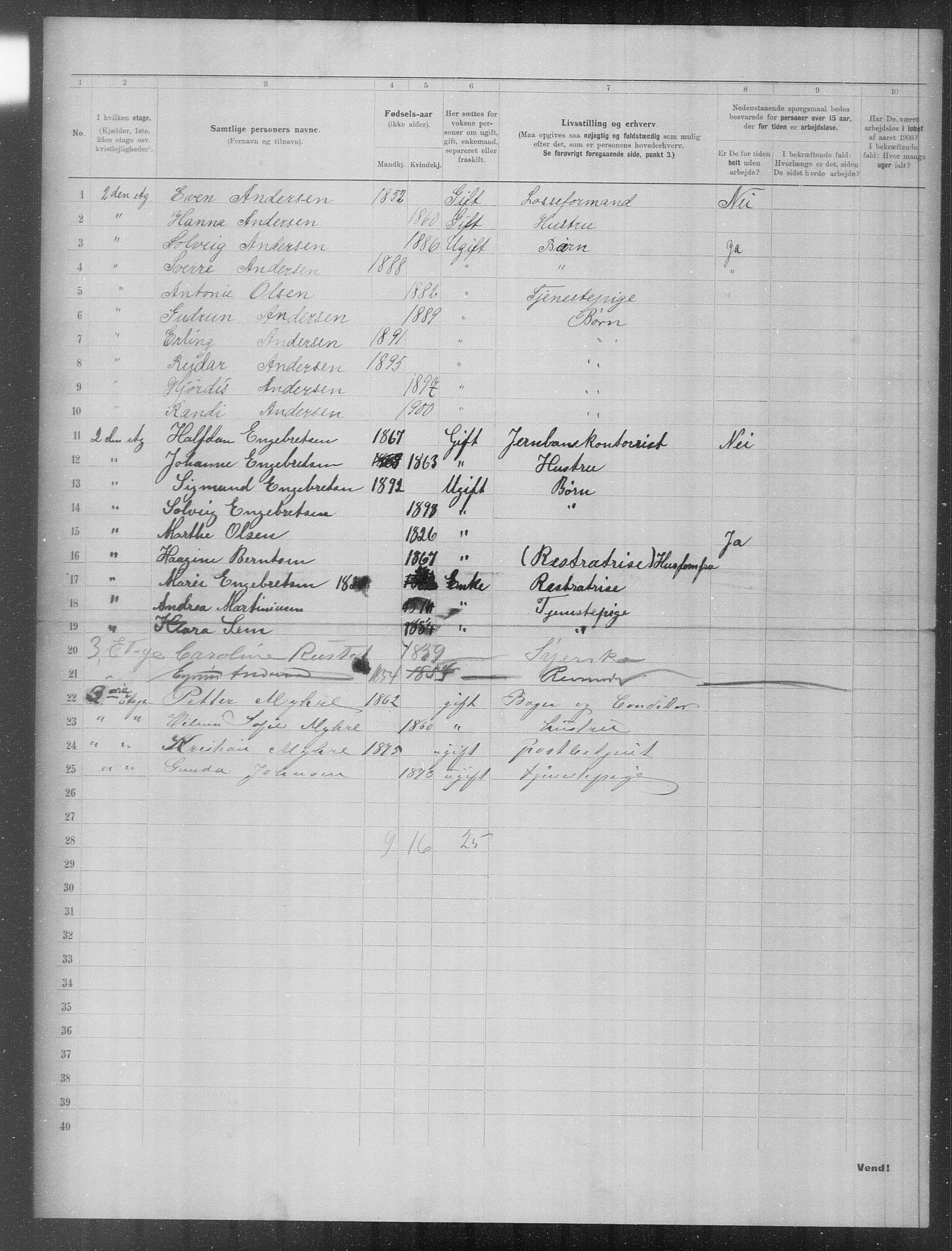 OBA, Municipal Census 1903 for Kristiania, 1903, p. 20159